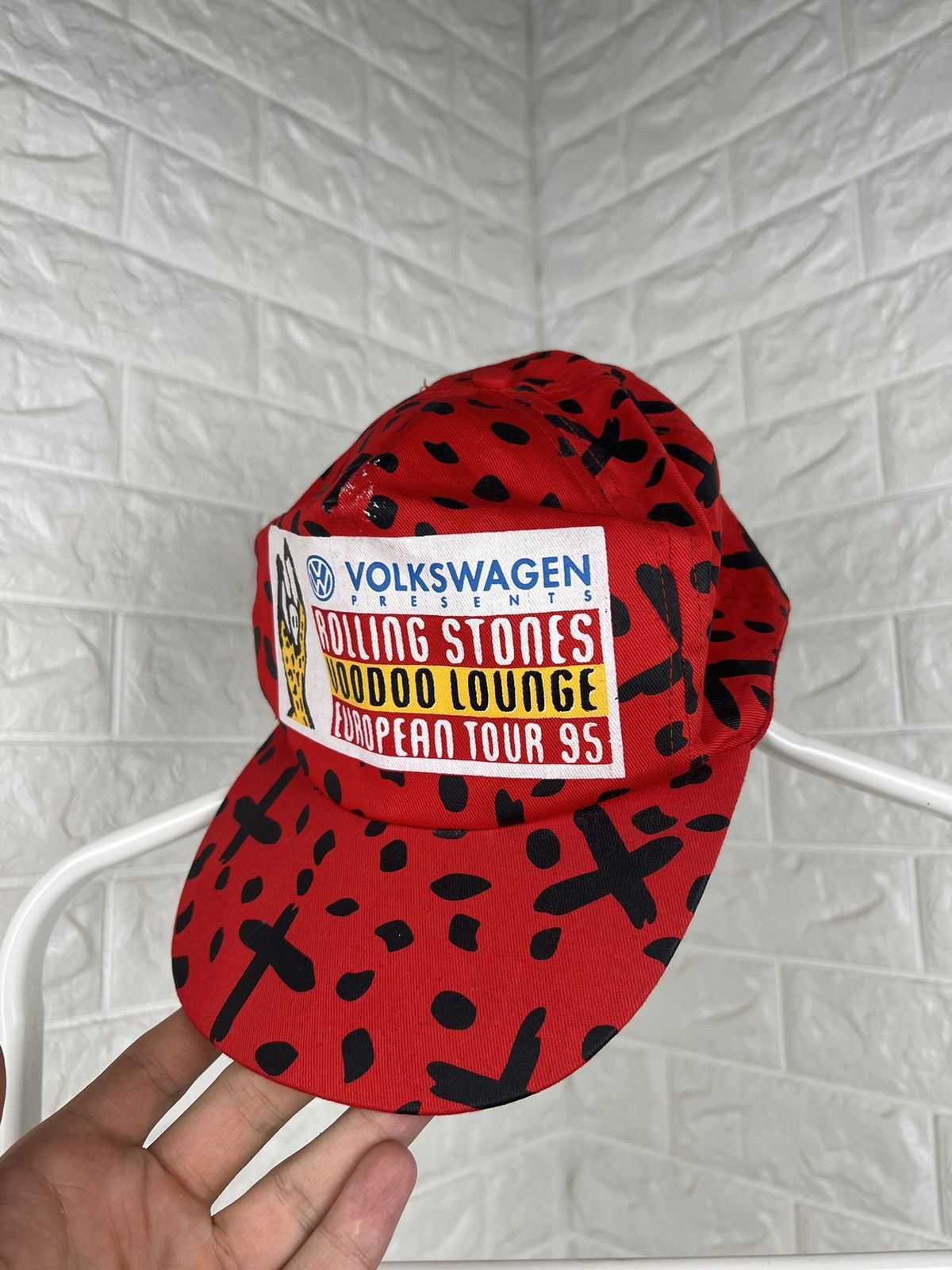 Band Tees × The Rolling Stones × Vintage Vintage Rolling Stones Voodoo Lounge European Tour 1995 Cap Size ONE SIZE - 5 Thumbnail