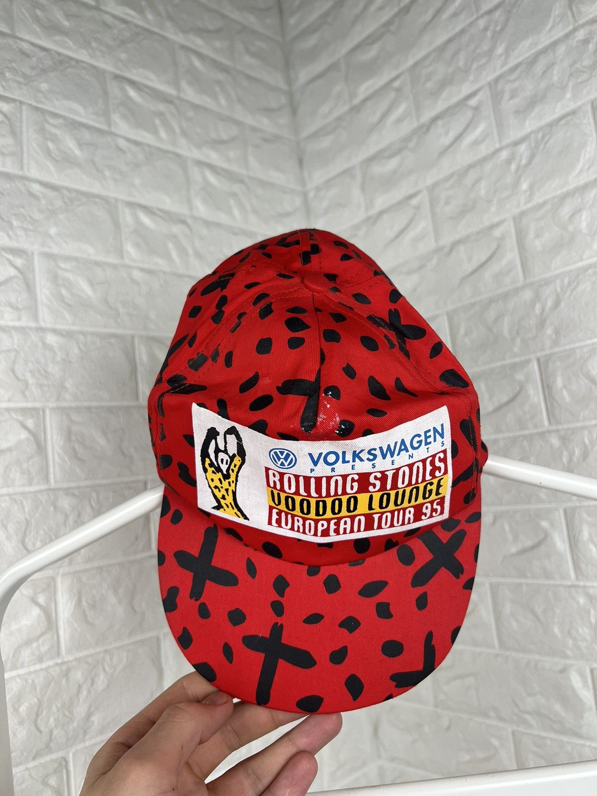 Band Tees × The Rolling Stones × Vintage Vintage Rolling Stones Voodoo Lounge European Tour 1995 Cap Size ONE SIZE - 6 Thumbnail