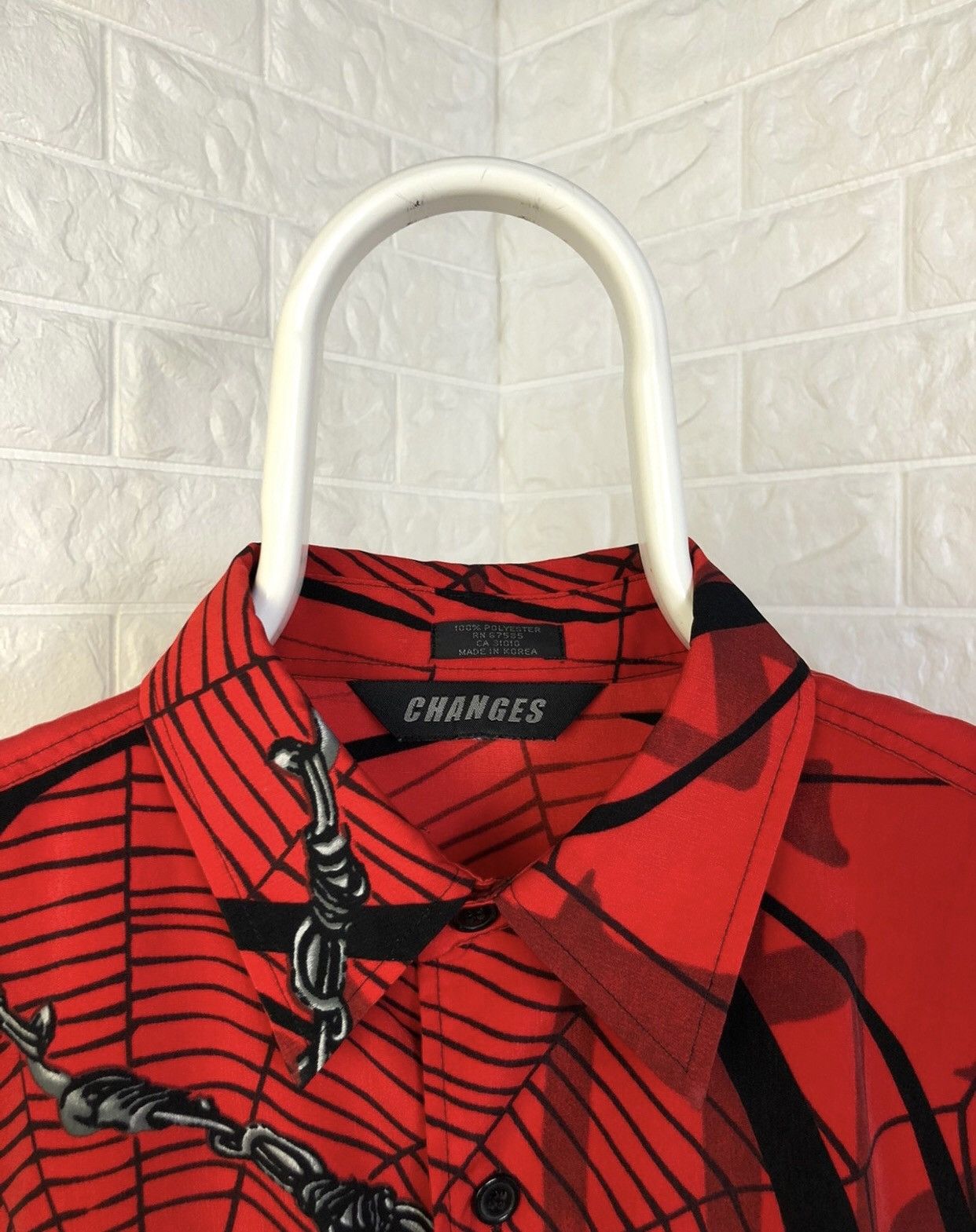 Marvel Comics × Vintage VINTAGE OVERPRINTED SPIDER-MAN SHIRT Size US XL / EU 56 / 4 - 9 Thumbnail