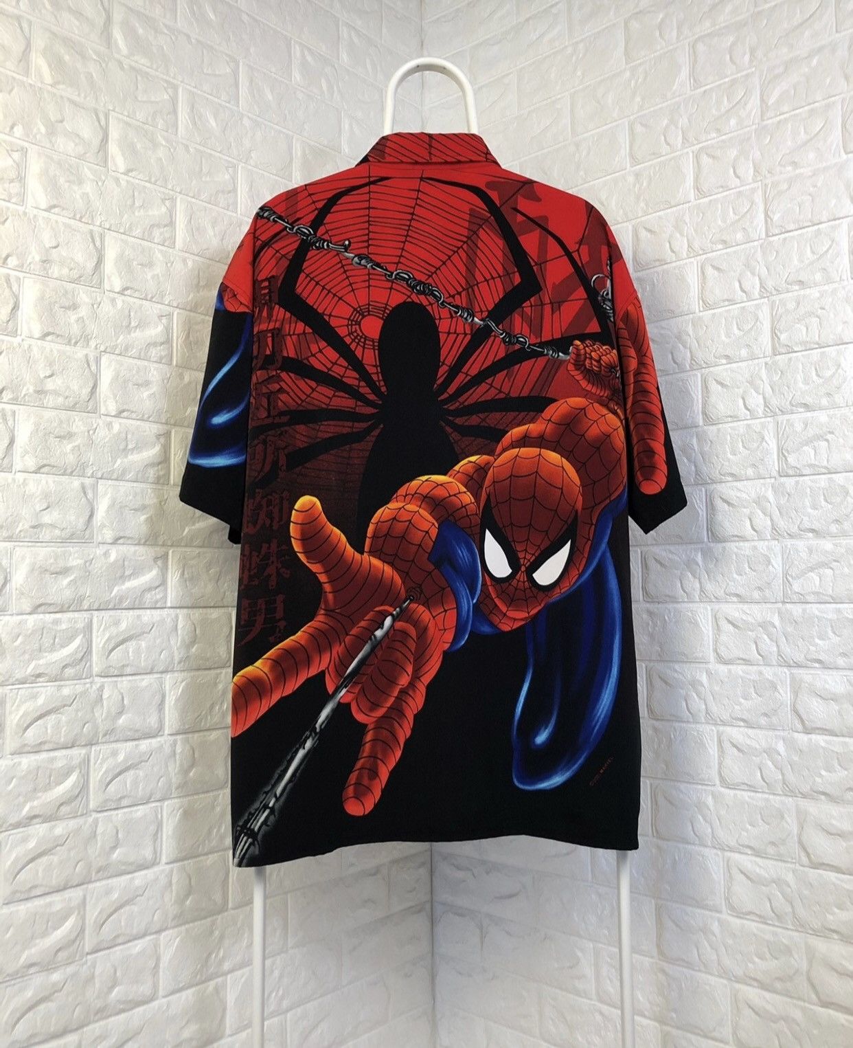 Marvel Comics × Vintage VINTAGE OVERPRINTED SPIDER-MAN SHIRT Size US XL / EU 56 / 4 - 2 Thumbnail