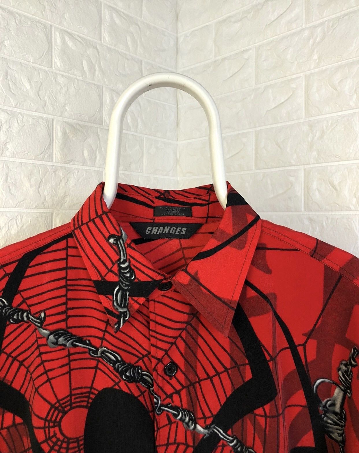 Marvel Comics × Vintage VINTAGE OVERPRINTED SPIDER-MAN SHIRT Size US XL / EU 56 / 4 - 8 Thumbnail