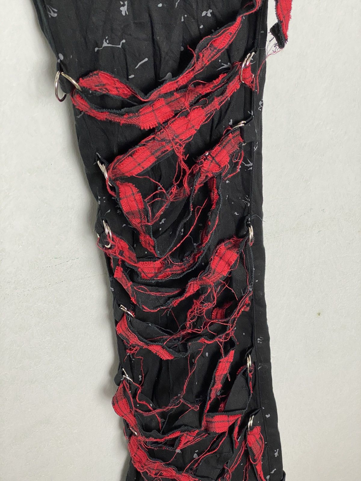 Japanese Brand Vintage Blood Storm Punk Distressed Flared Pants Hysteric Size US 33 - 8 Thumbnail