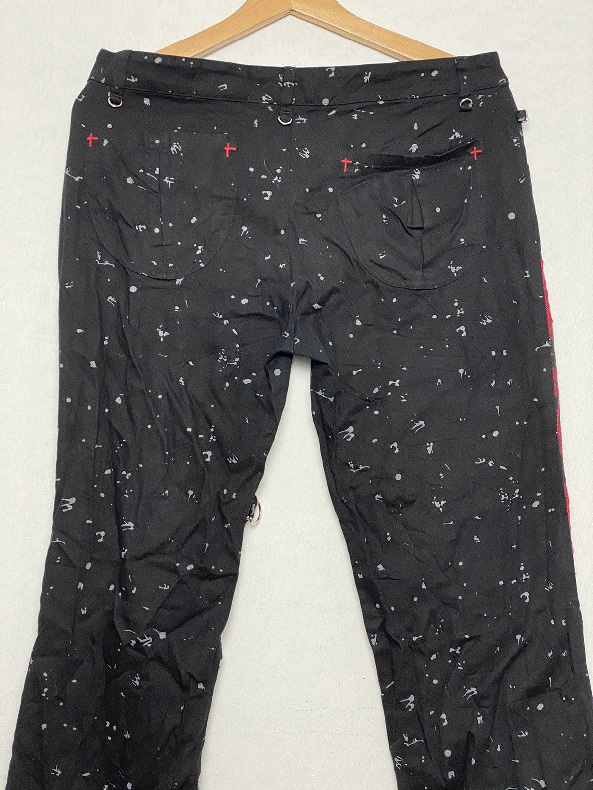 Japanese Brand Vintage Blood Storm Punk Distressed Flared Pants Hysteric Size US 33 - 9 Thumbnail