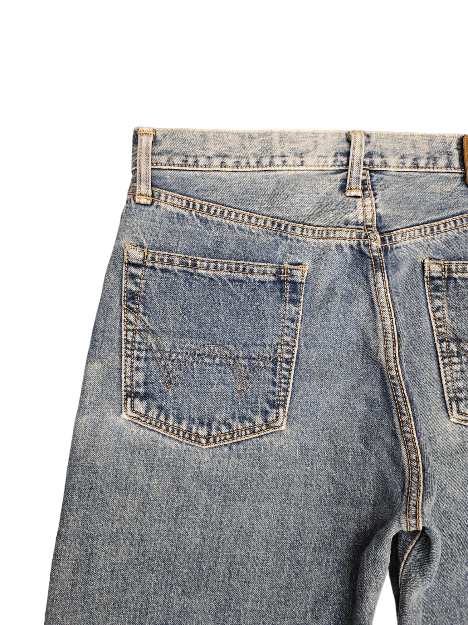 Kapital Vintage 90s Edwin 505XX Selvedge Jeans Relaxed Light Wash Size US 32 / EU 48 - 6 Thumbnail