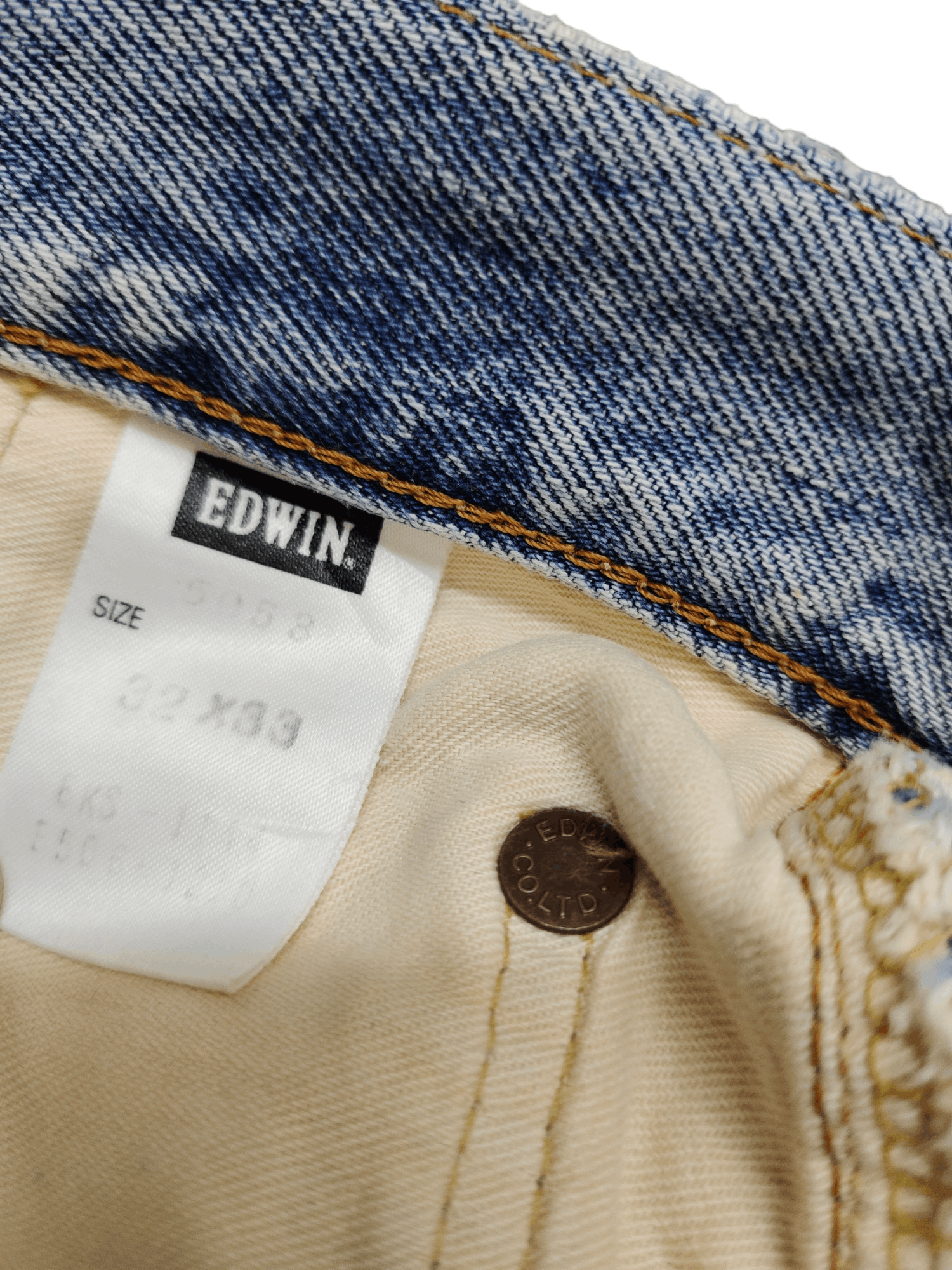 Kapital Vintage 90s Edwin 505XX Selvedge Jeans Relaxed Light Wash Size US 32 / EU 48 - 20 Thumbnail