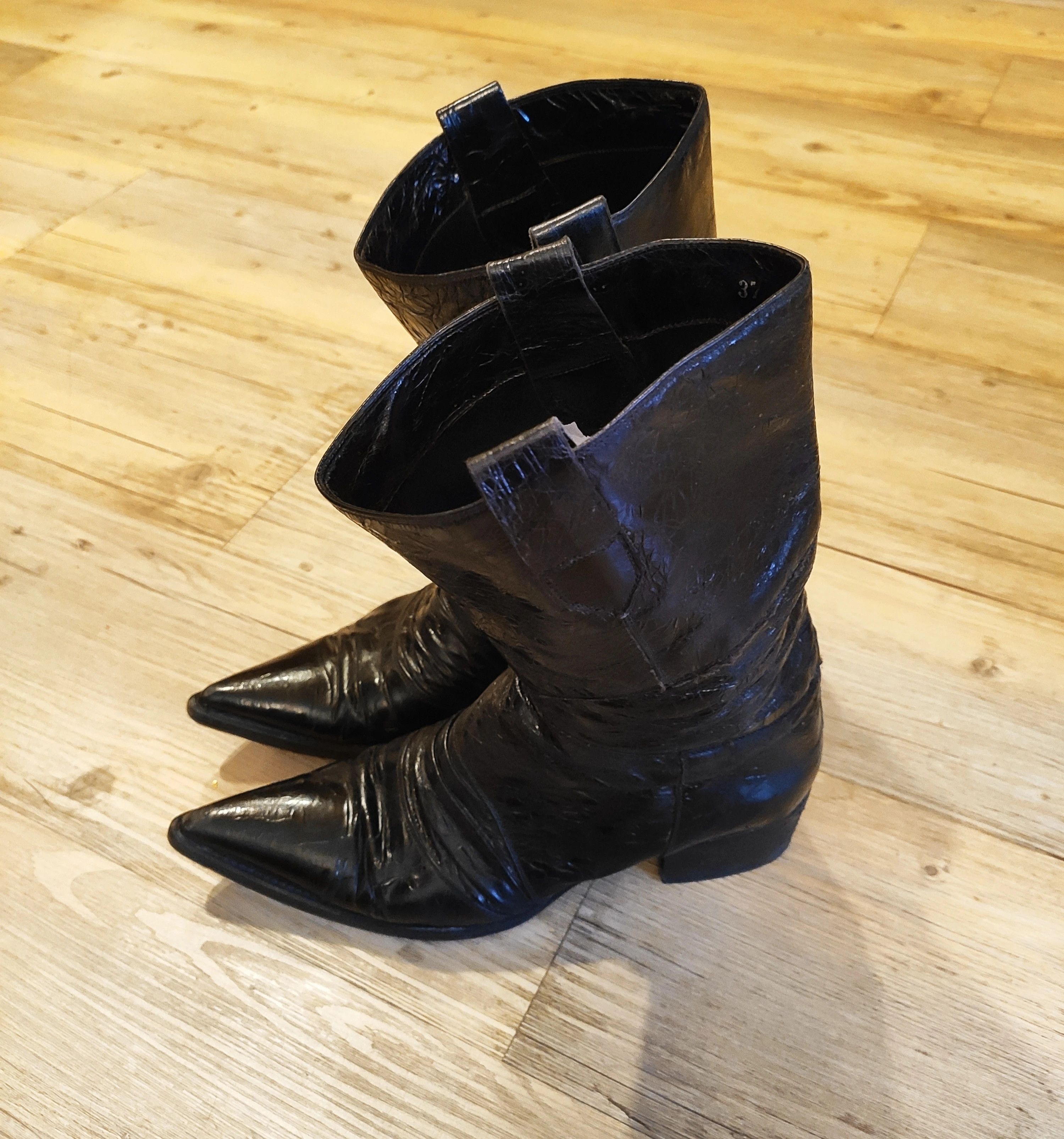 Gianni Barbato Deconstructed coated leather boots.like Guidi or Marsell Size US 6.5 / IT 36.5 - 3 Thumbnail