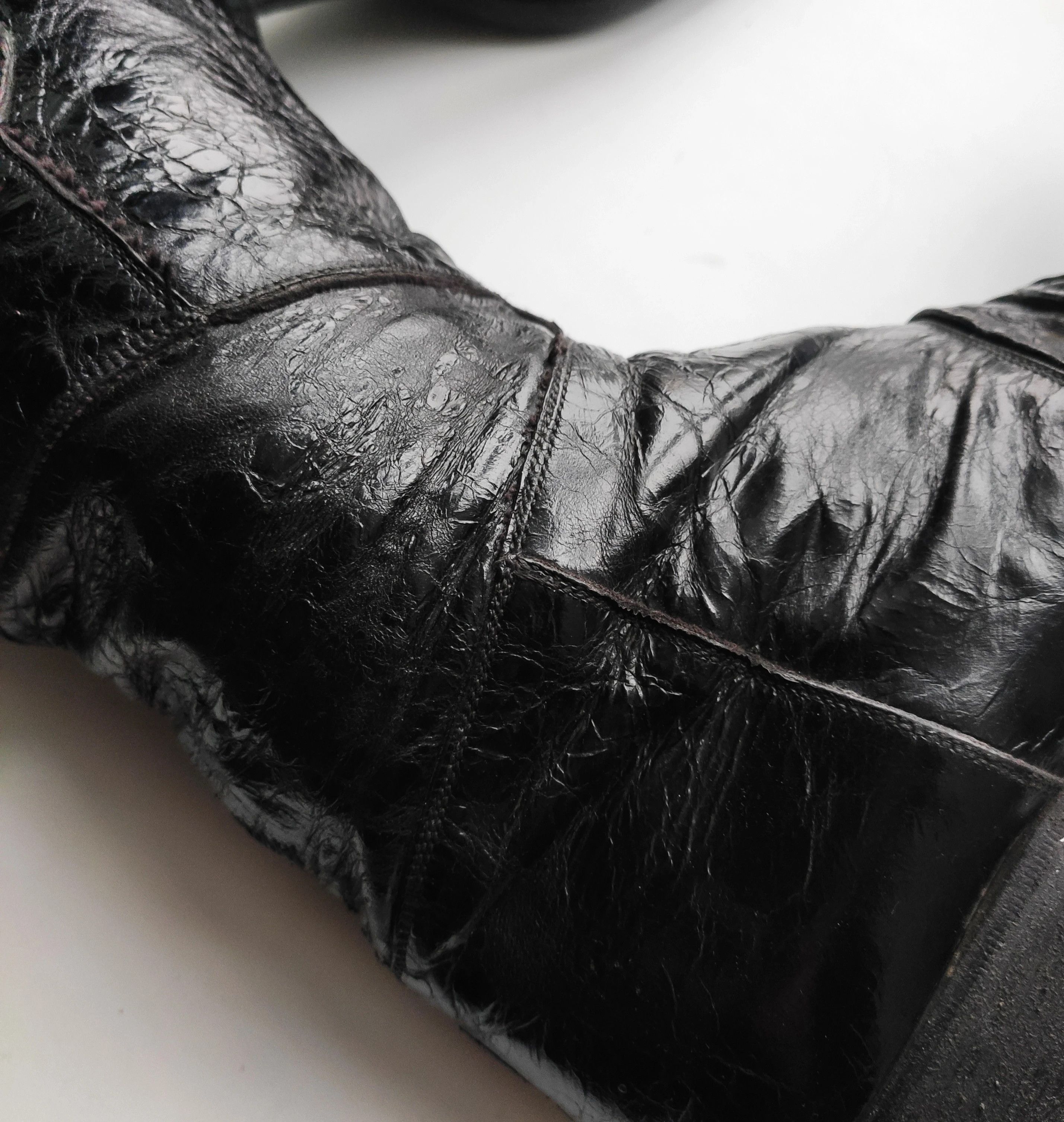 Gianni Barbato Deconstructed coated leather boots.like Guidi or Marsell Size US 6.5 / IT 36.5 - 5 Thumbnail