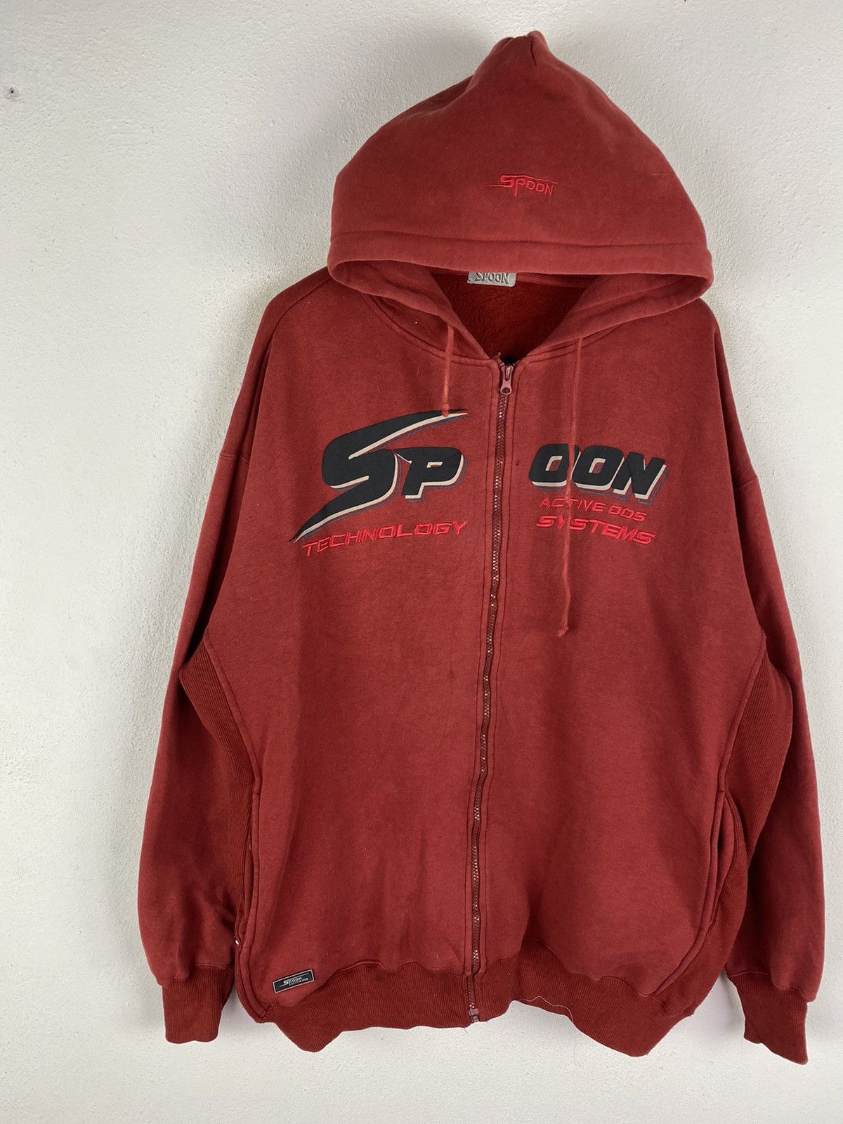 Honda × Japanese Brand Spoon Honda Vintage Zip-Up Hoodie Activewear for Enthusiasts Size US XL / EU 56 / 4 - 4 Thumbnail