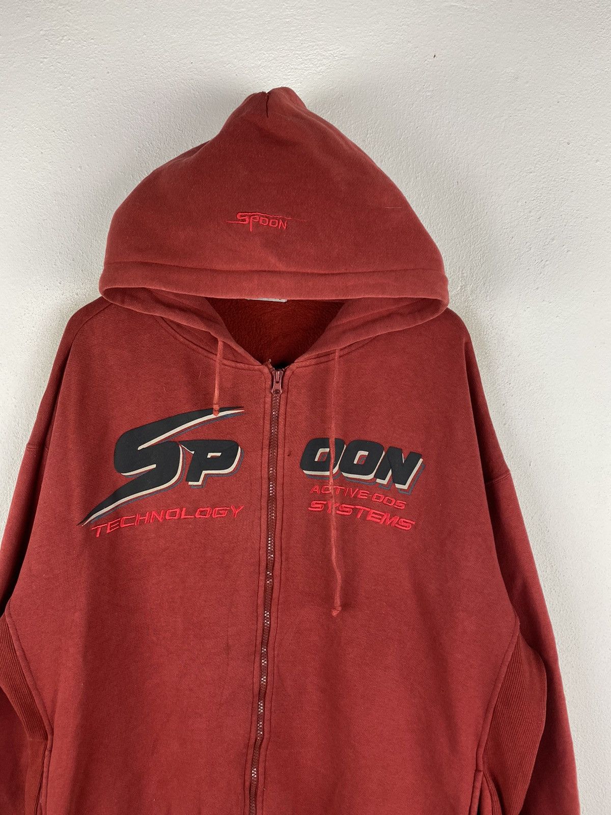 Honda × Japanese Brand Spoon Honda Vintage Zip-Up Hoodie Activewear for Enthusiasts Size US XL / EU 56 / 4 - 5 Thumbnail
