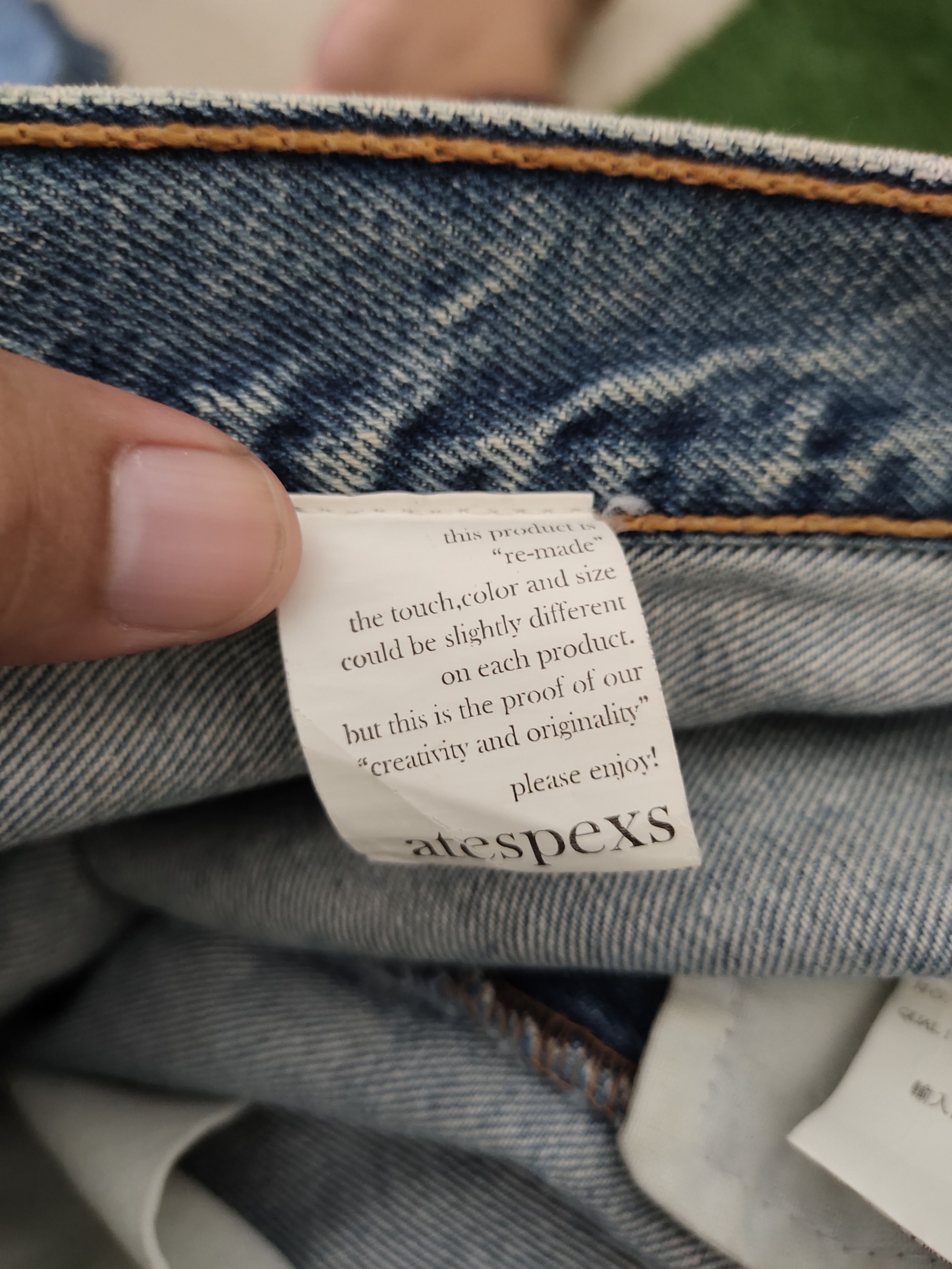 Levi's Vintage Levis X Atespexs Japan Rebulit Destroy Denim Jeans Size US 32 / EU 48 - 20 Thumbnail