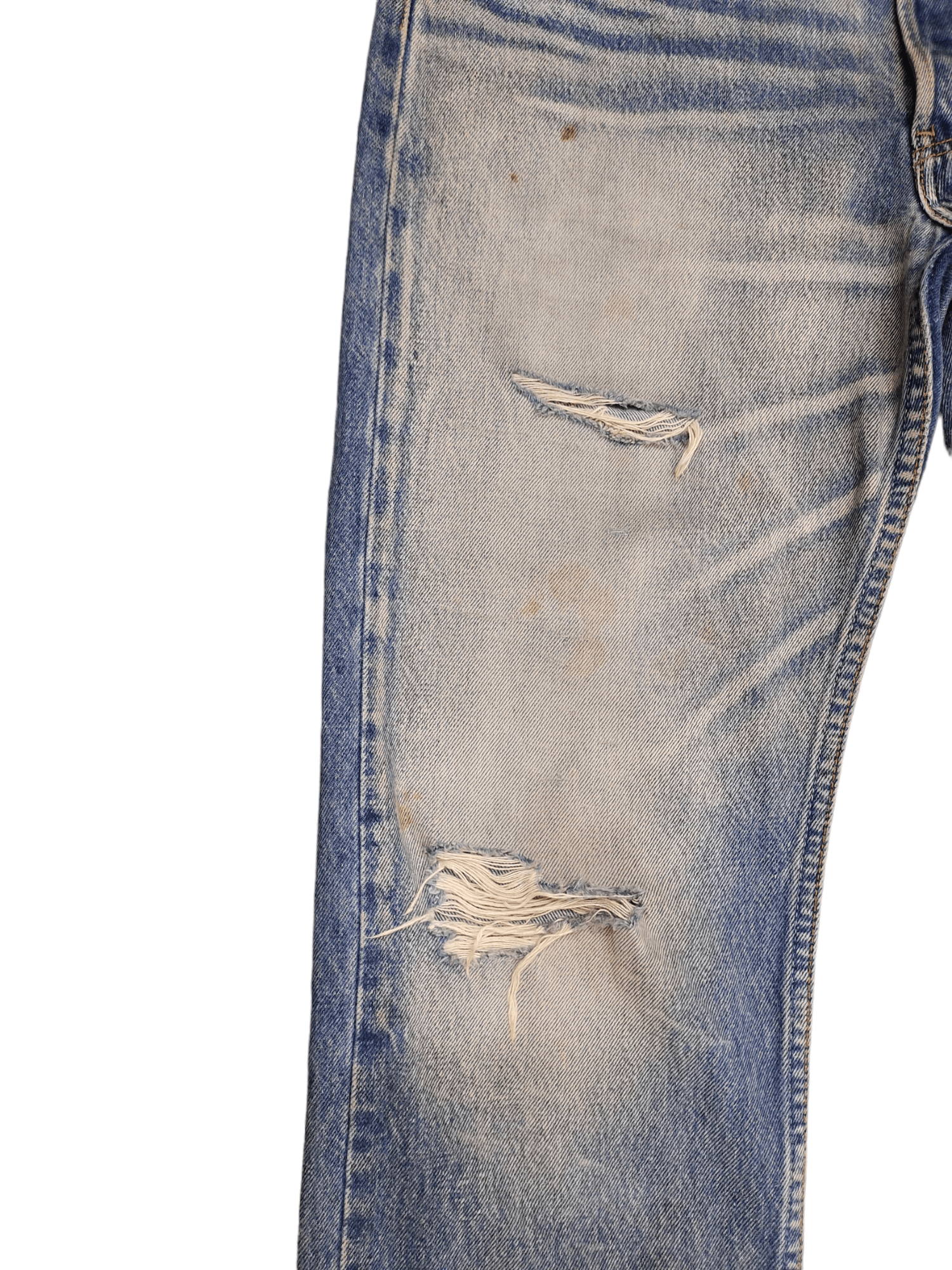 Levi's Vintage Levis X Atespexs Japan Rebulit Destroy Denim Jeans Size US 32 / EU 48 - 14 Thumbnail