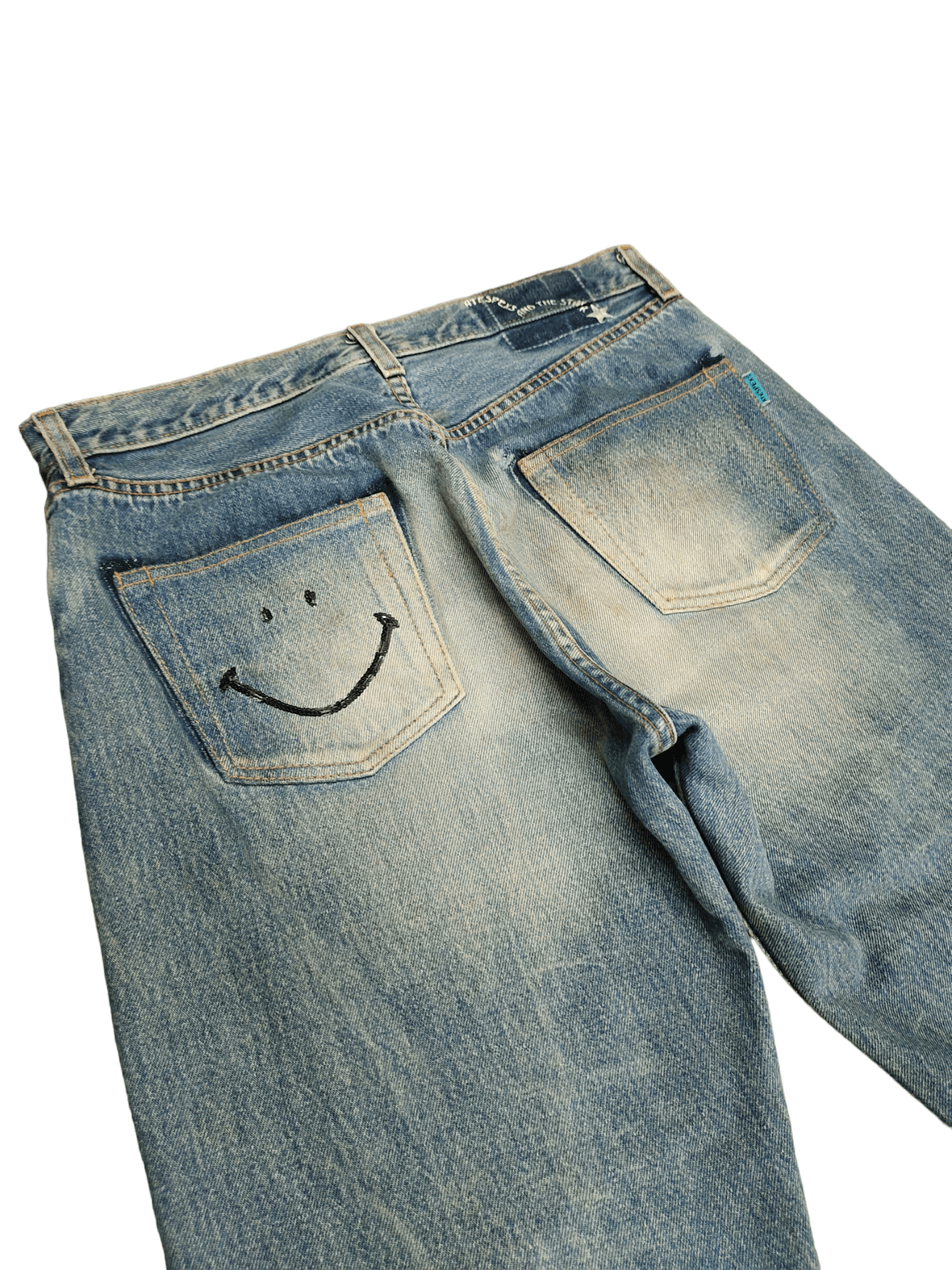 Levi's Vintage Levis X Atespexs Japan Rebulit Destroy Denim Jeans Size US 32 / EU 48 - 2 Thumbnail
