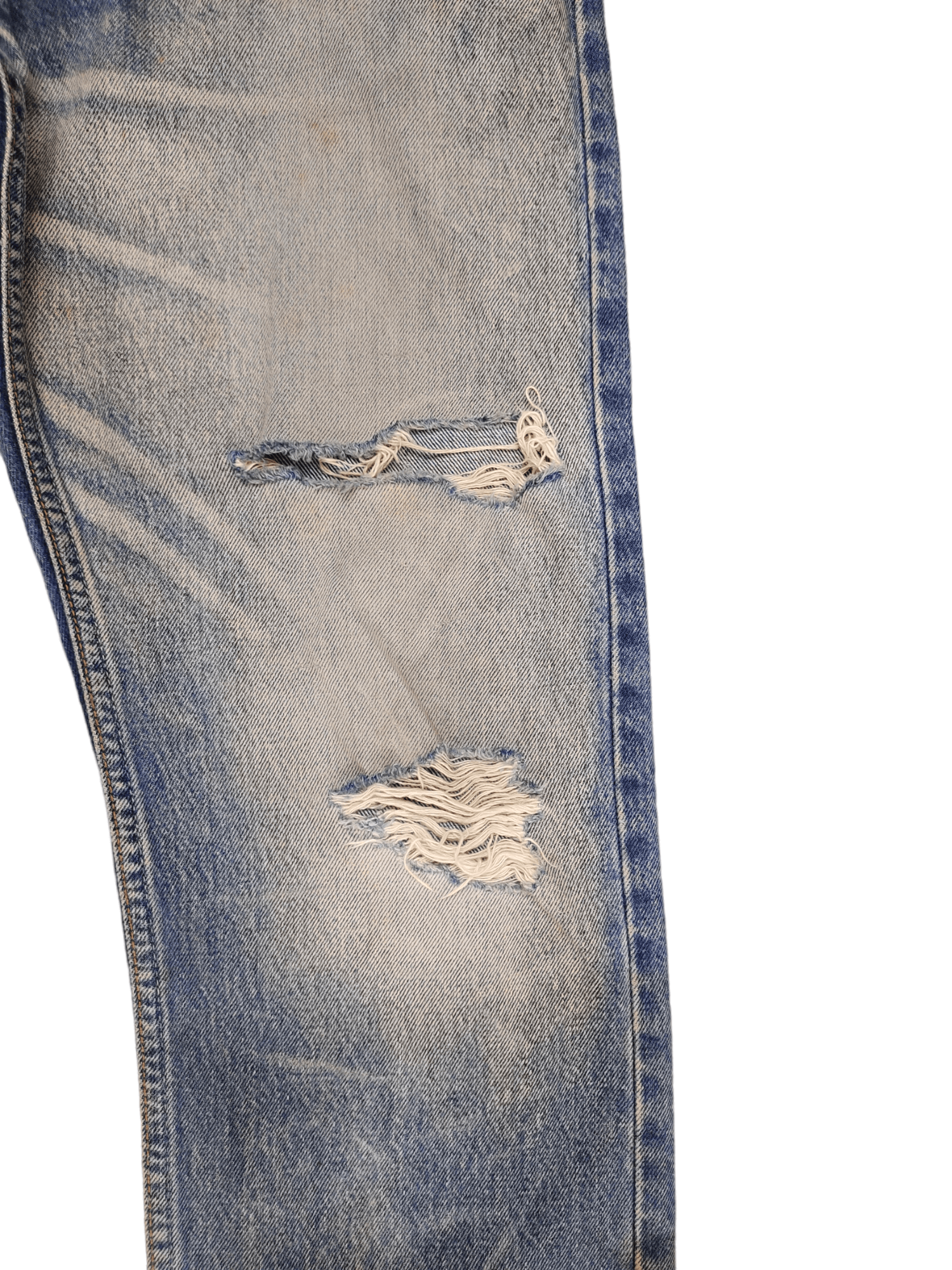 Levi's Vintage Levis X Atespexs Japan Rebulit Destroy Denim Jeans Size US 32 / EU 48 - 13 Thumbnail