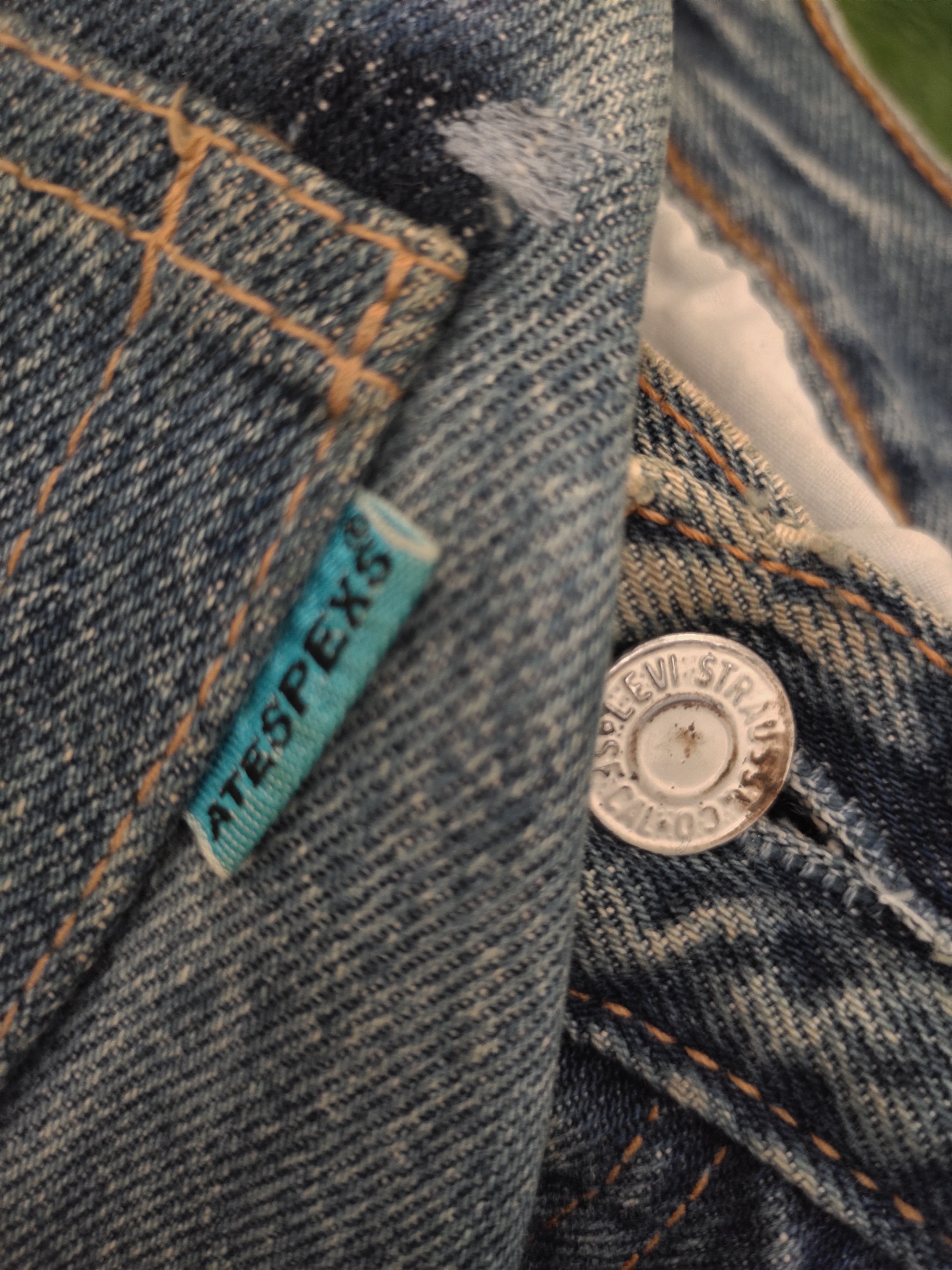 Levi's Vintage Levis X Atespexs Japan Rebulit Destroy Denim Jeans Size US 32 / EU 48 - 19 Thumbnail