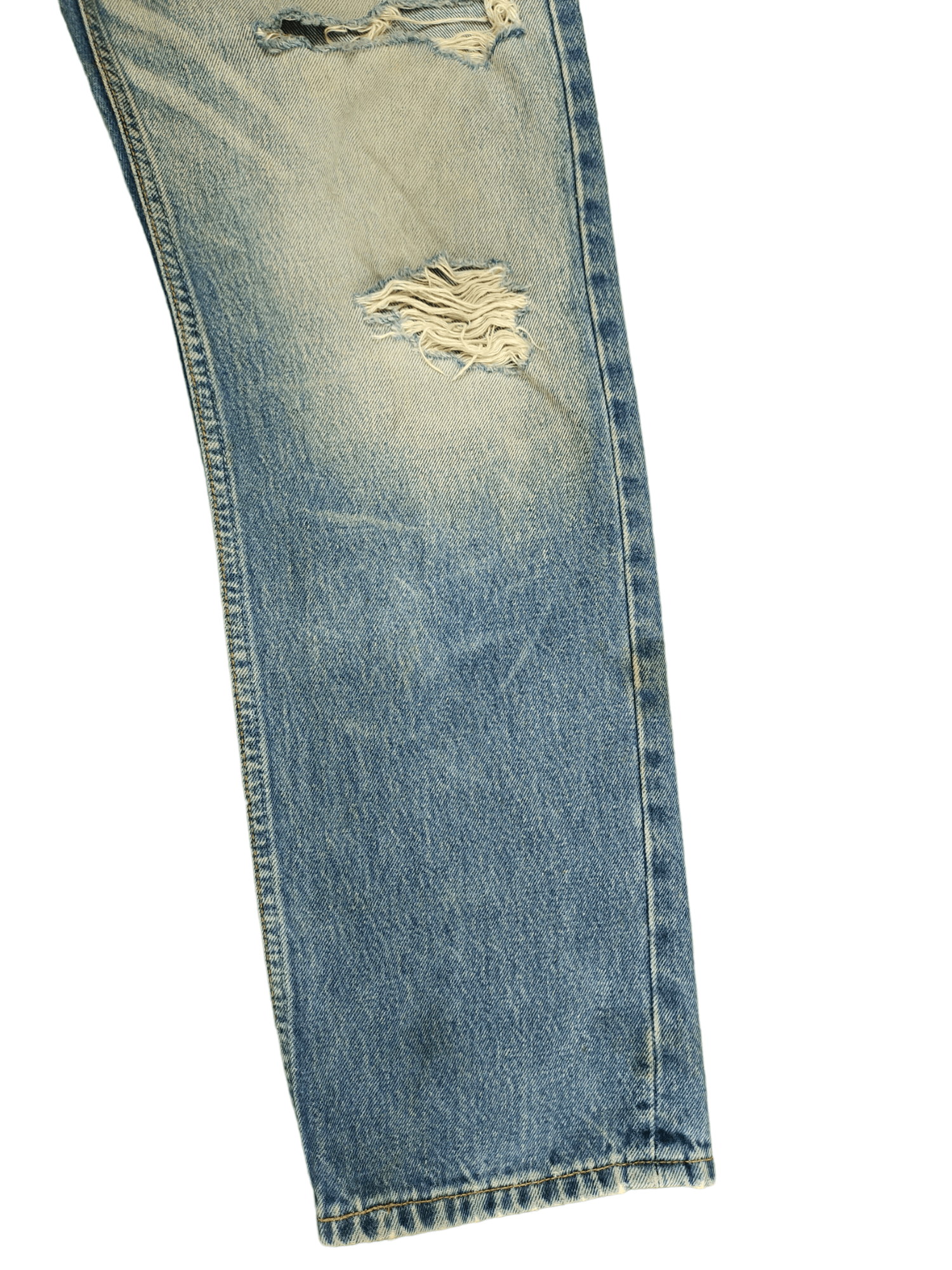 Levi's Vintage Levis X Atespexs Japan Rebulit Destroy Denim Jeans Size US 32 / EU 48 - 15 Thumbnail