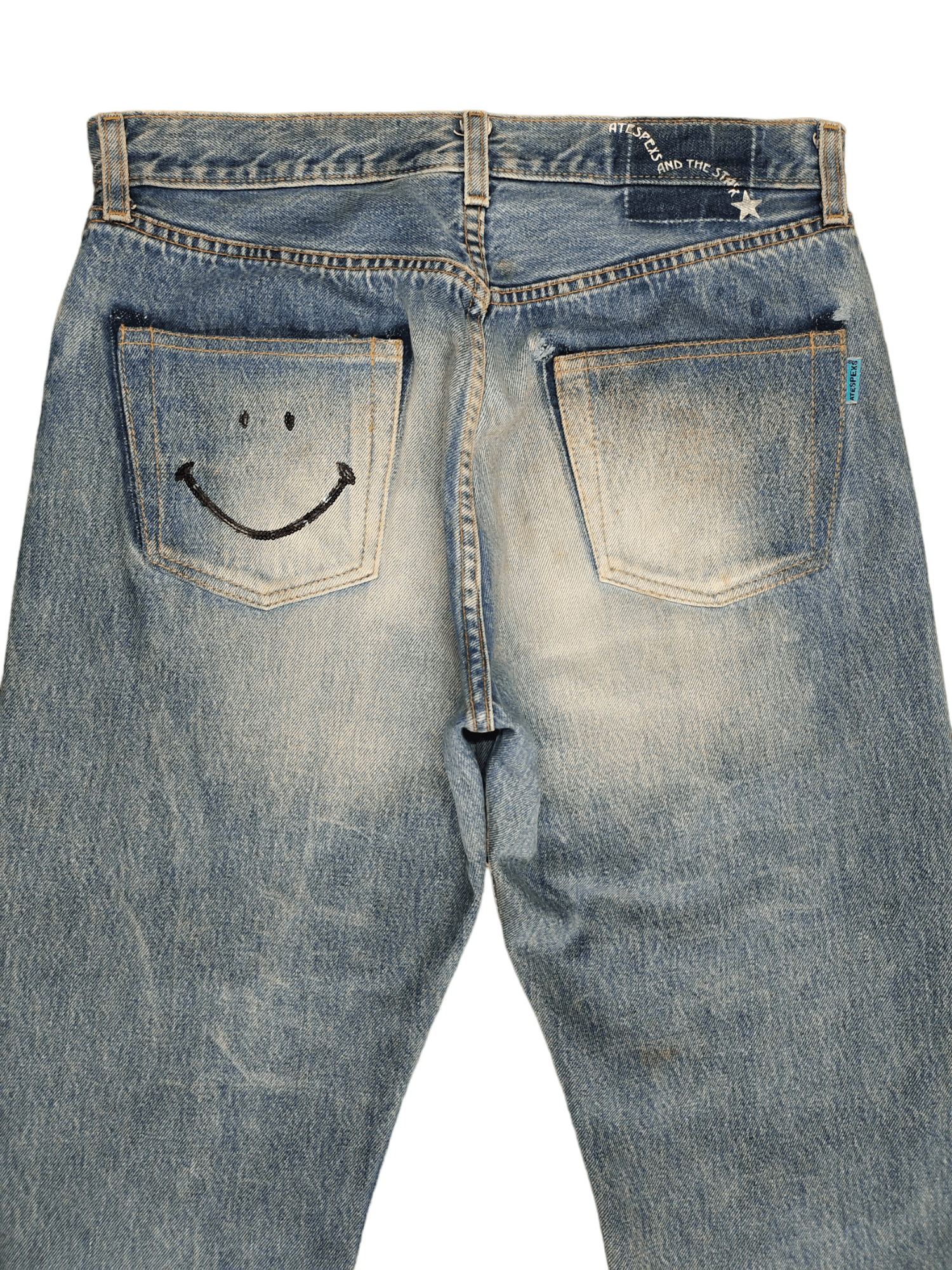 Levi's Vintage Levis X Atespexs Japan Rebulit Destroy Denim Jeans Size US 32 / EU 48 - 4 Thumbnail
