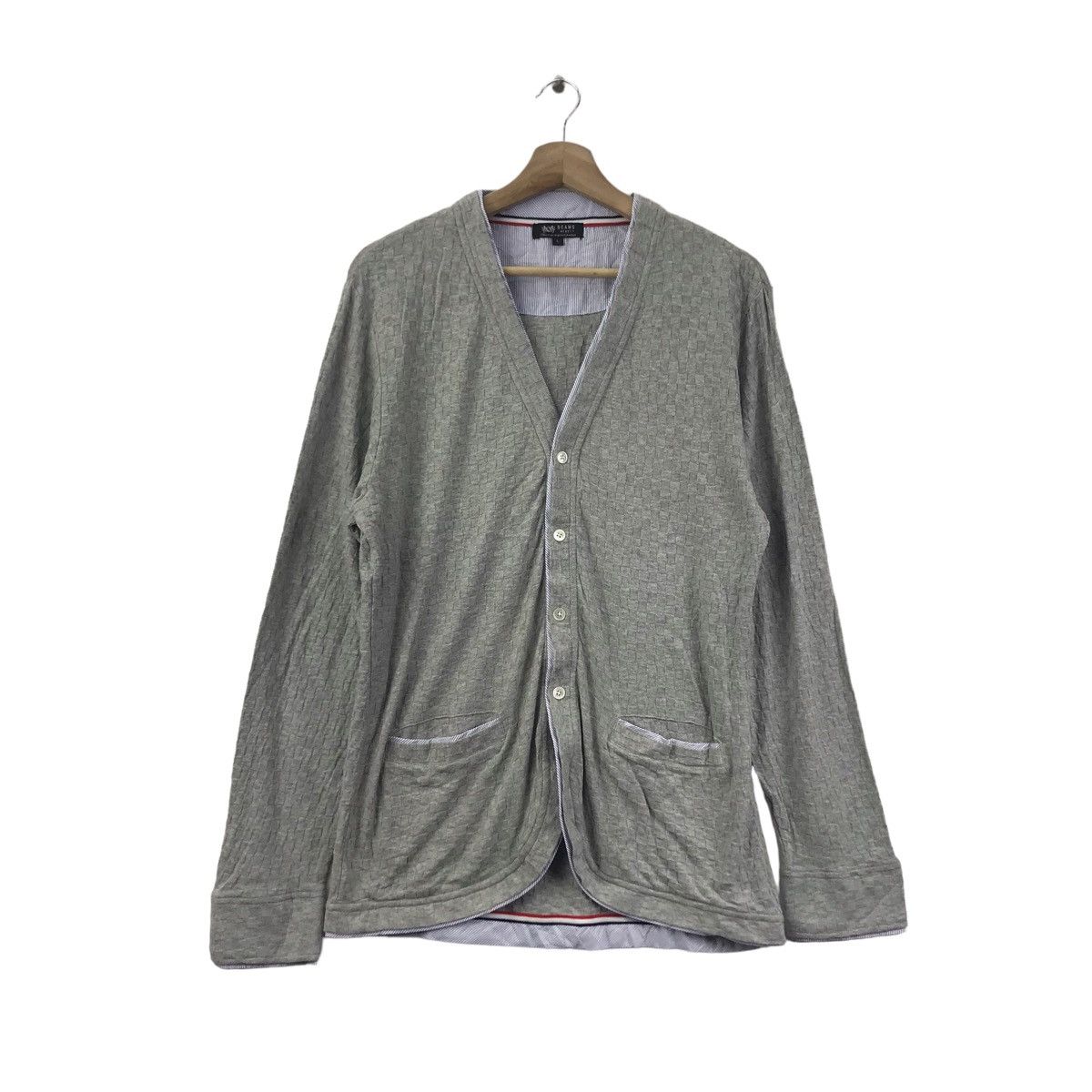 Japanese Brand BEAMS HEART Japanese Brand Grey Button Up Sweater Size US L / EU 52-54 / 3 - 1 Thumbnail