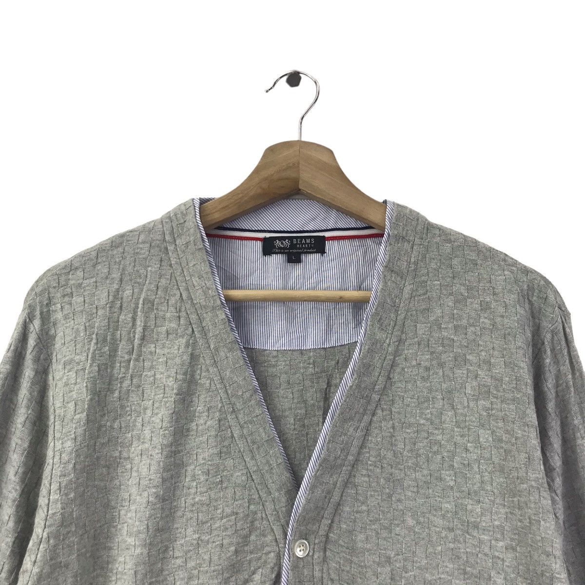 Japanese Brand BEAMS HEART Japanese Brand Grey Button Up Sweater Size US L / EU 52-54 / 3 - 2 Thumbnail