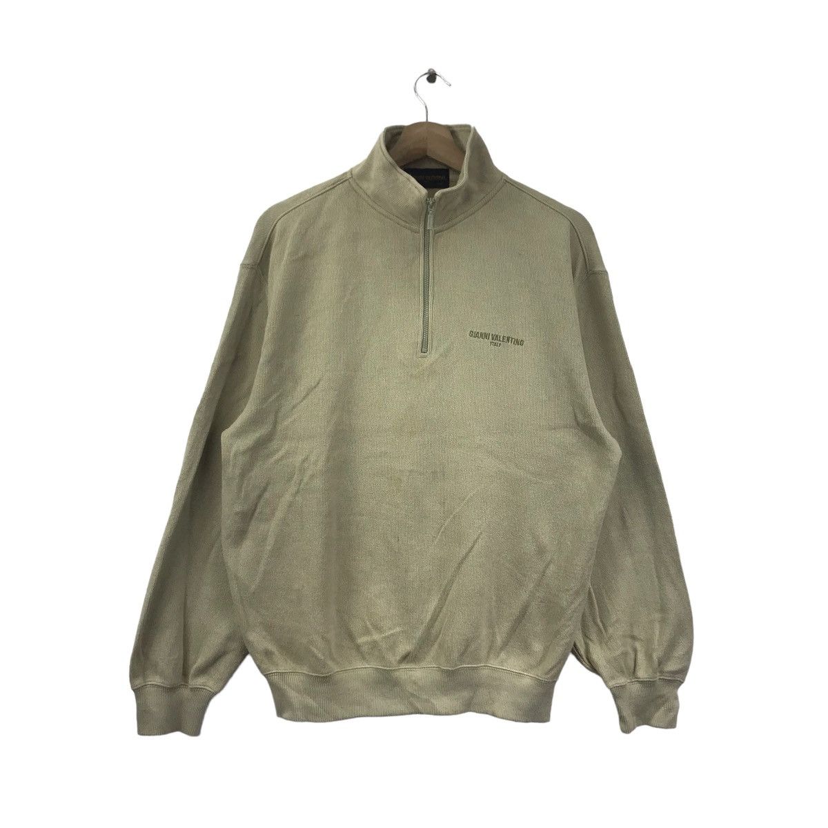 Vintage GIANNI VALENTINO GV Paris JapaneseBrand HalfZipperSweatshirt Size US M / EU 48-50 / 2 - 1 Thumbnail