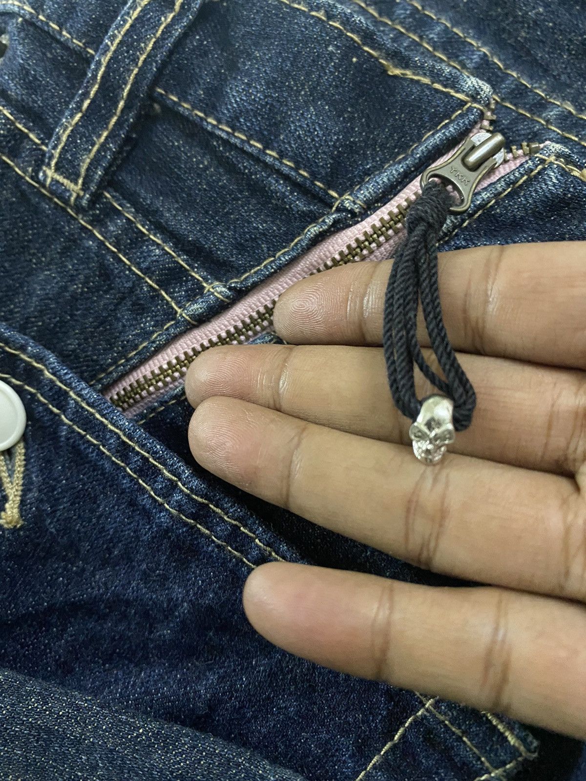 PPFM 💥Japanese Designer Ppfm Double Waist Denim Size US 31 - 3 Thumbnail