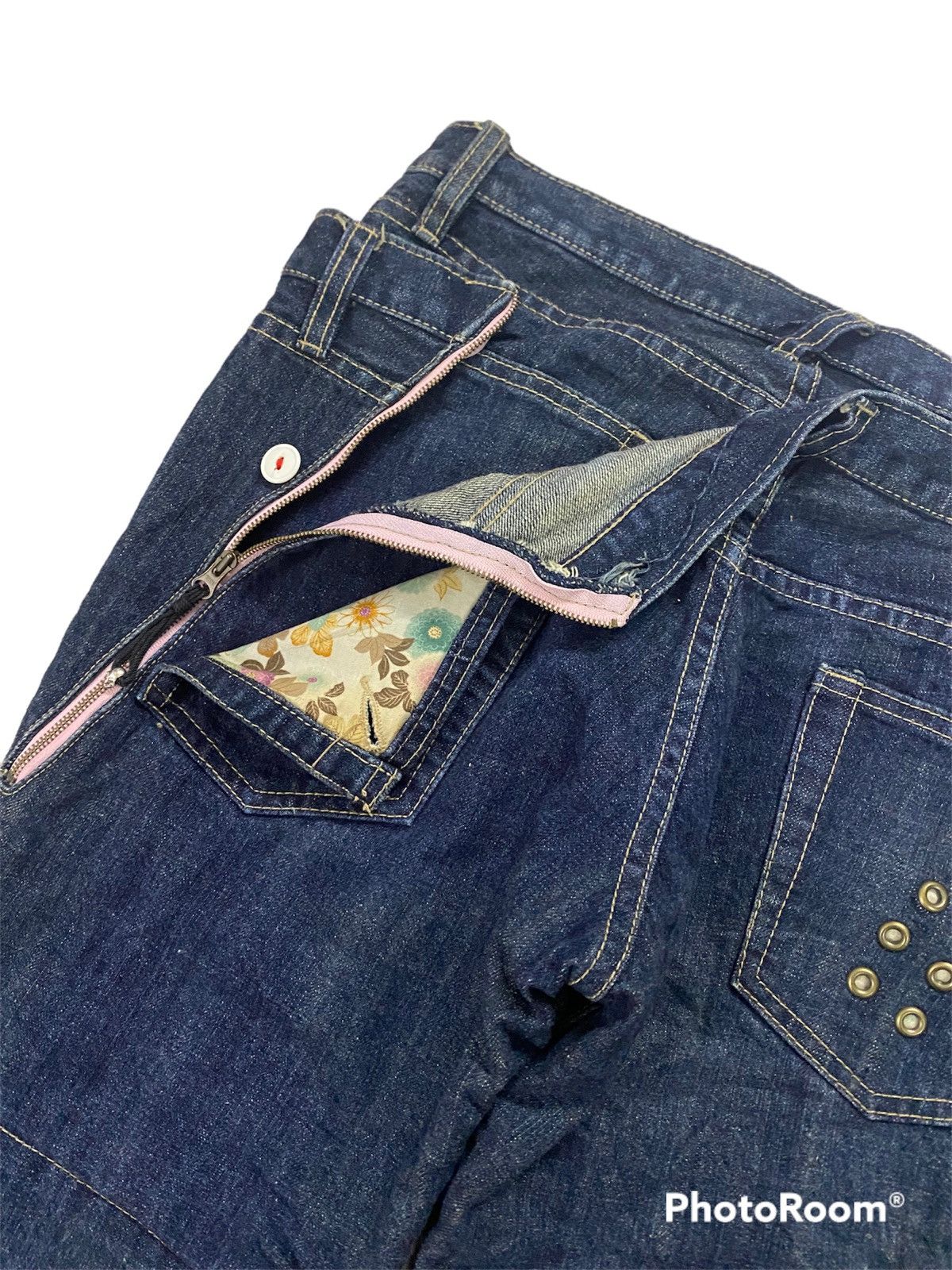 PPFM 💥Japanese Designer Ppfm Double Waist Denim Size US 31 - 6 Thumbnail