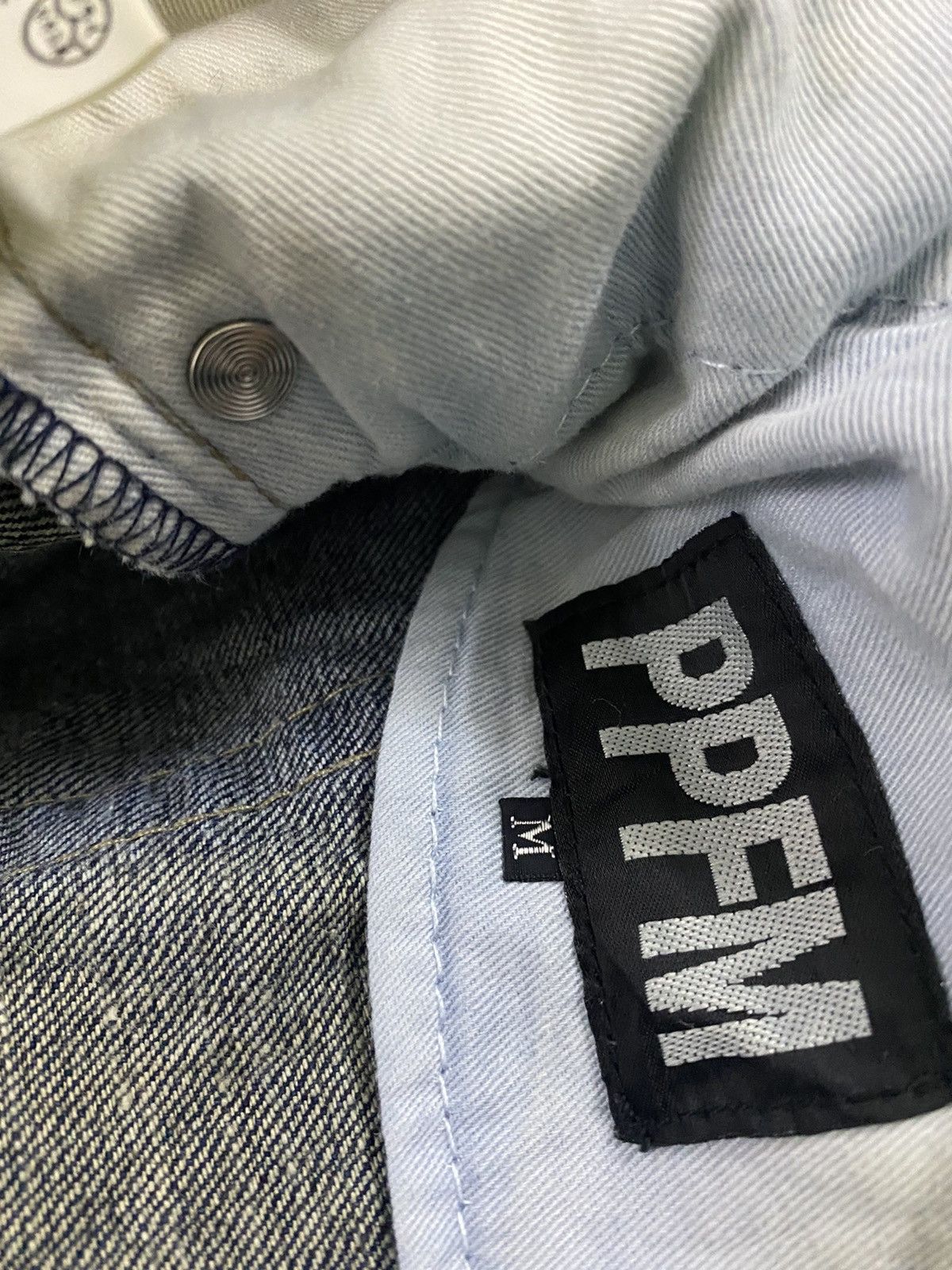 PPFM 💥Japanese Designer Ppfm Double Waist Denim Size US 31 - 11 Thumbnail