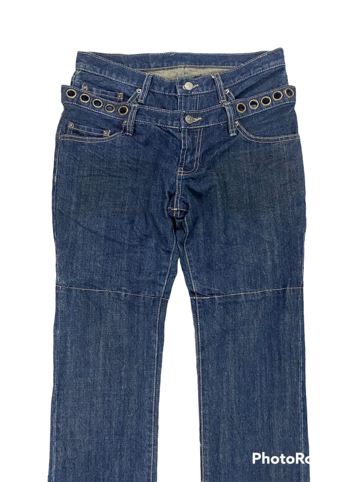 PPFM 💥Japanese Designer Ppfm Double Waist Denim Size US 31 - 4 Thumbnail