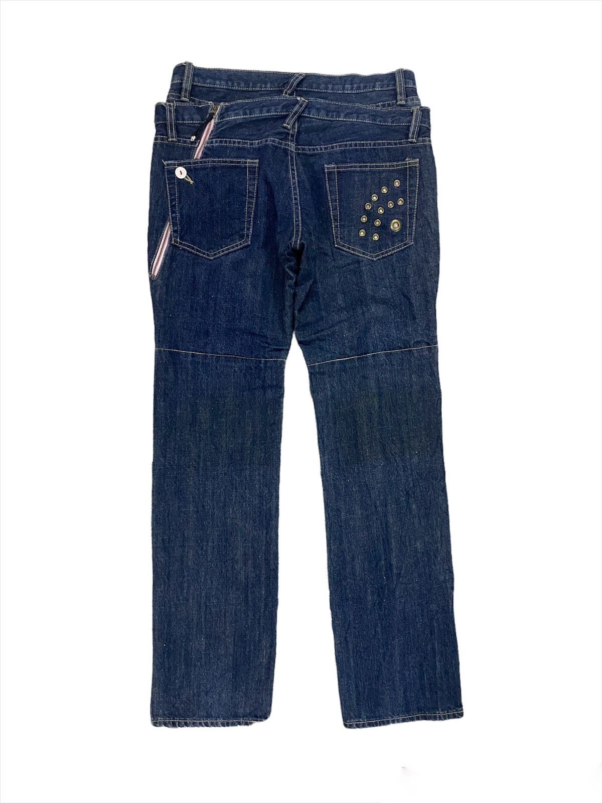 PPFM 💥Japanese Designer Ppfm Double Waist Denim Size US 31 - 2 Thumbnail