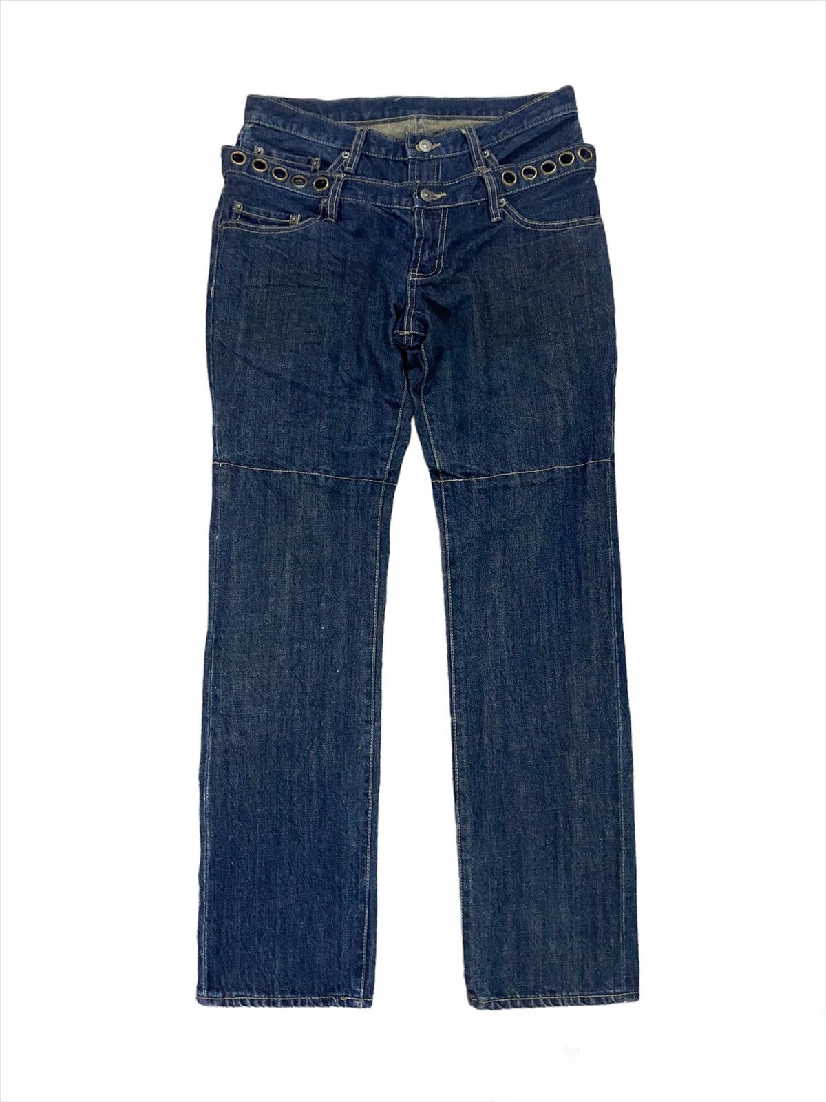 PPFM 💥Japanese Designer Ppfm Double Waist Denim Size US 31 - 1 Thumbnail
