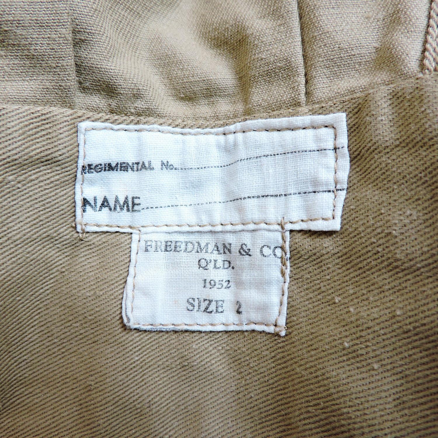 Vintage 50's Australian Army Twill Work Jacket By Freedman Size US S / EU 44-46 / 1 - 3 Thumbnail
