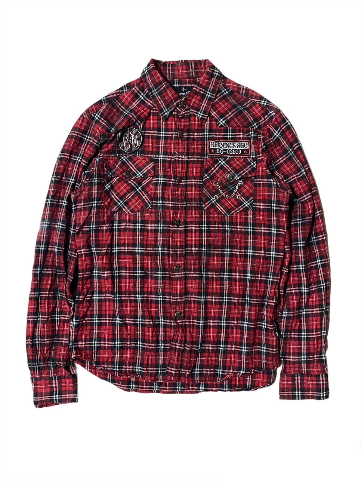 Hysteric Glamour 💥Vintage Japanese Seditionaries Bernings Sho Button Shirt Size US M / EU 48-50 / 2 - 1 Thumbnail