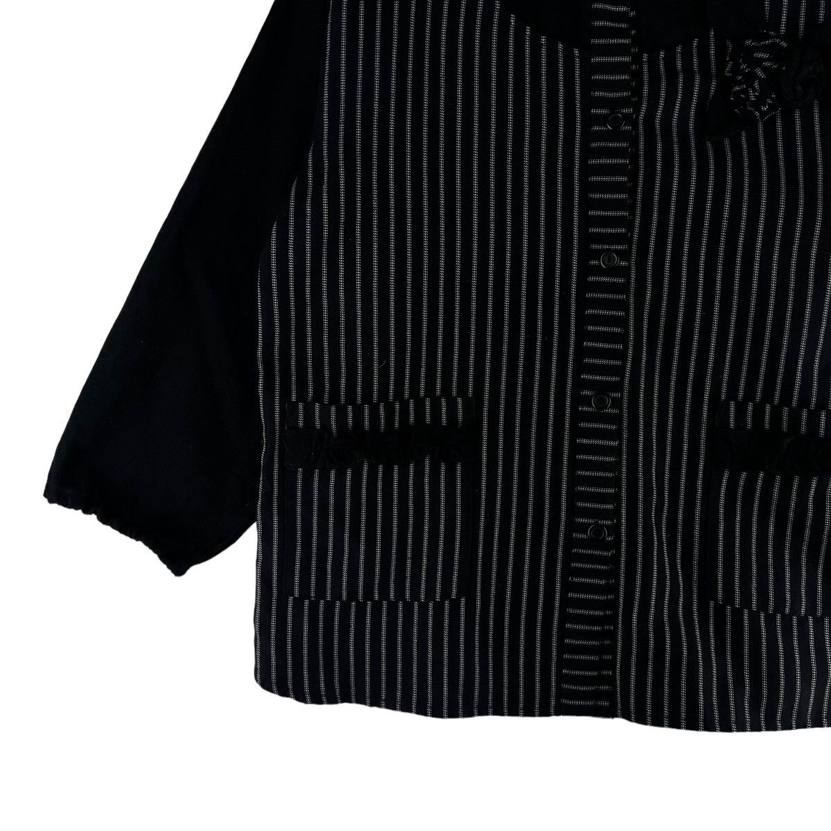 Japanese Brand VINTAGE JULLIO VALENTINO PINSTRIPED CHORE JACKET Size US M / EU 48-50 / 2 - 3 Thumbnail