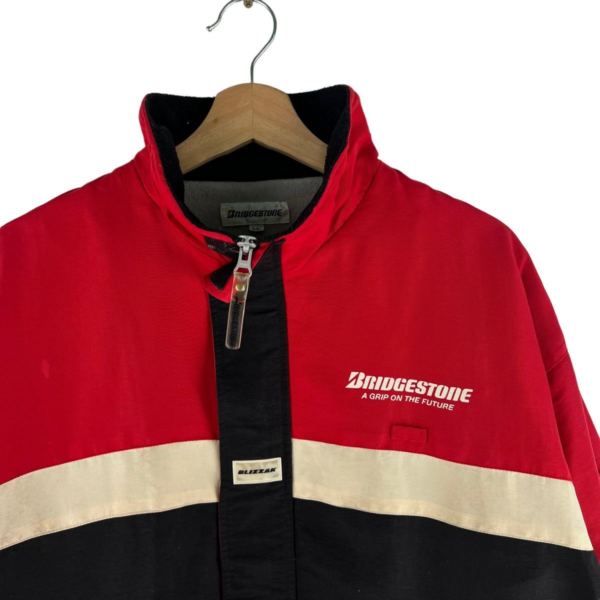 Japanese Brand VINTAGE BRIDGESTONE CHORE WORK JACKET BIG LOGO BLIZZAK Size US L / EU 52-54 / 3 - 6 Thumbnail