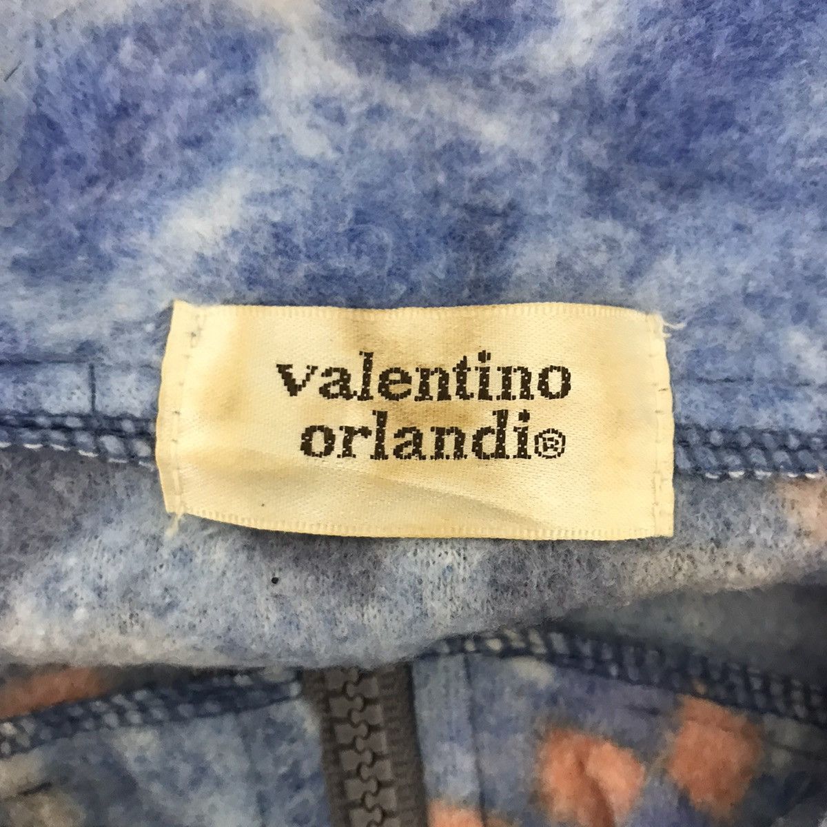 Vintage VALENTINO ORLANDI Italy Brand Half Zipper Overprint Sweater Size US M / EU 48-50 / 2 - 3 Thumbnail