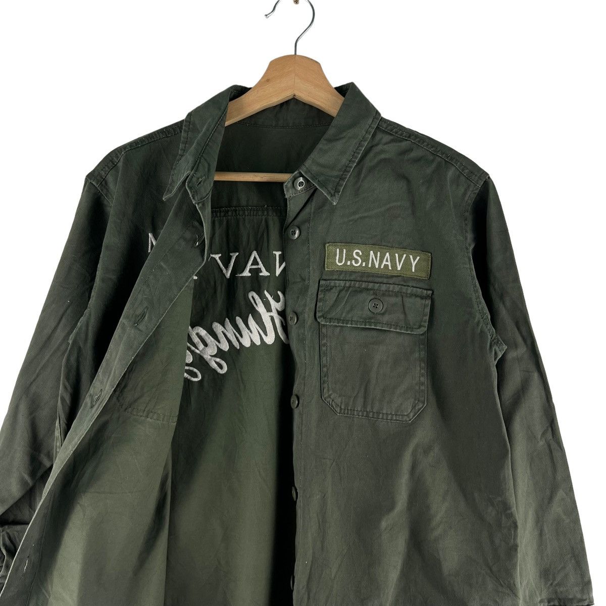 Japanese Brand VINTAGE MILITARY WORK JACKET US NAVY STILL HUNGRY BIG LOGO Size US M / EU 48-50 / 2 - 10 Thumbnail