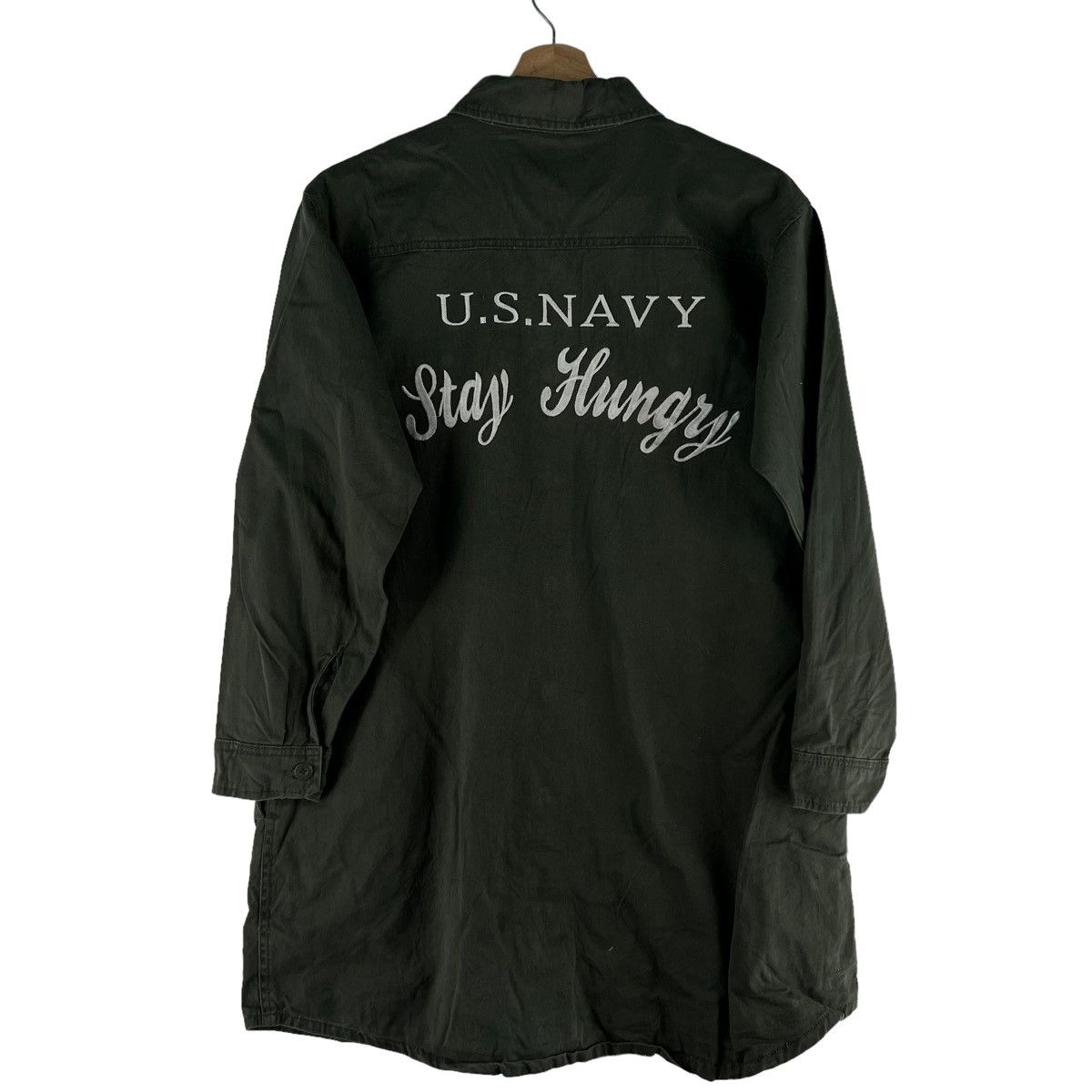 Japanese Brand VINTAGE MILITARY WORK JACKET US NAVY STILL HUNGRY BIG LOGO Size US M / EU 48-50 / 2 - 7 Thumbnail