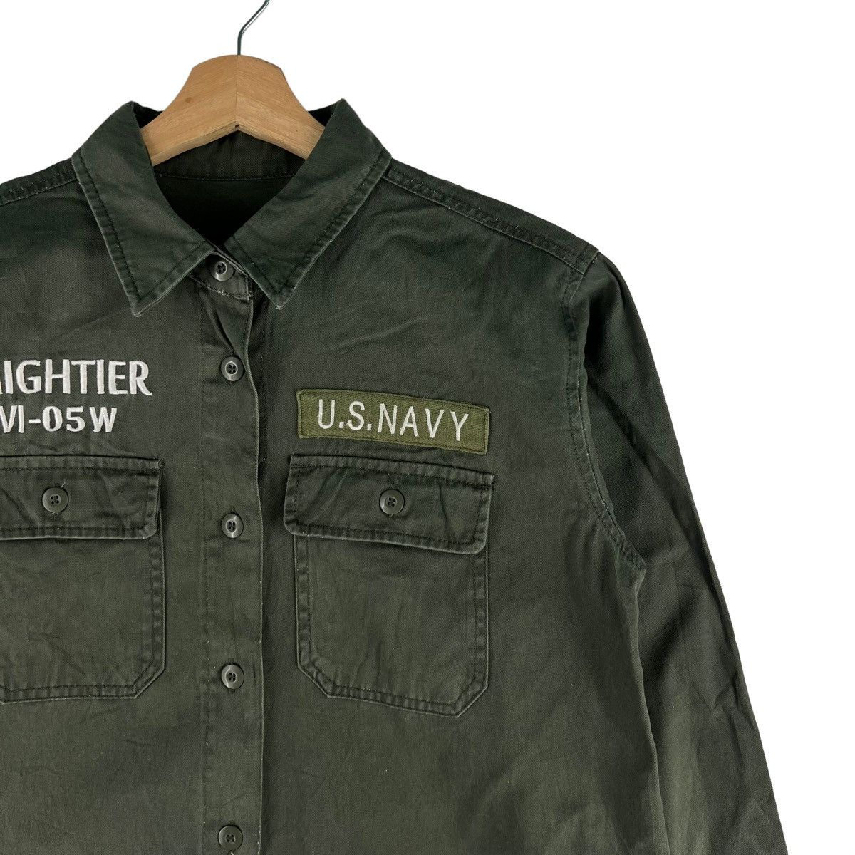 Japanese Brand VINTAGE MILITARY WORK JACKET US NAVY STILL HUNGRY BIG LOGO Size US M / EU 48-50 / 2 - 6 Thumbnail