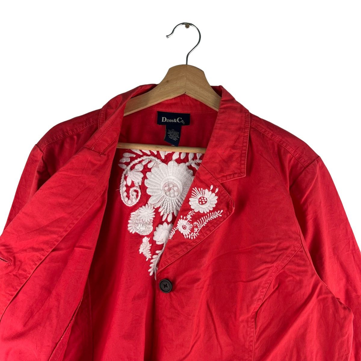 Denim & Co. VINTAGE DENIM&CO CHORE WORK JACKET EMBROIDERY DESIGN BIGLOGO Size US XL / EU 56 / 4 - 11 Thumbnail