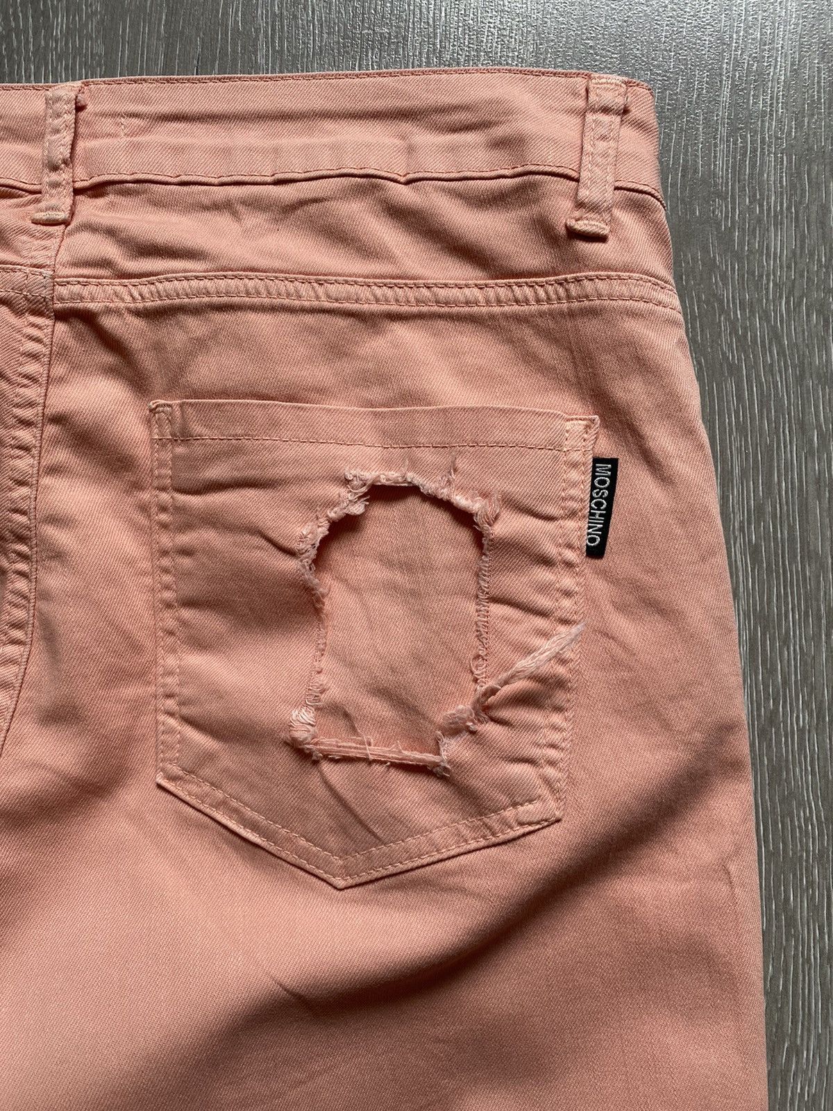 Moschino MOSCHINO Fabric Distressed Womens Denim Pants Size 28" / US 6 / IT 42 - 13 Thumbnail