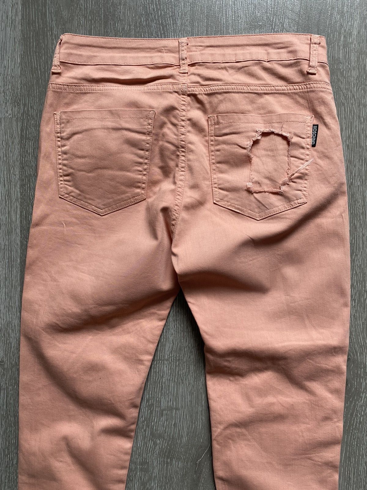 Moschino MOSCHINO Fabric Distressed Womens Denim Pants Size 28" / US 6 / IT 42 - 12 Thumbnail