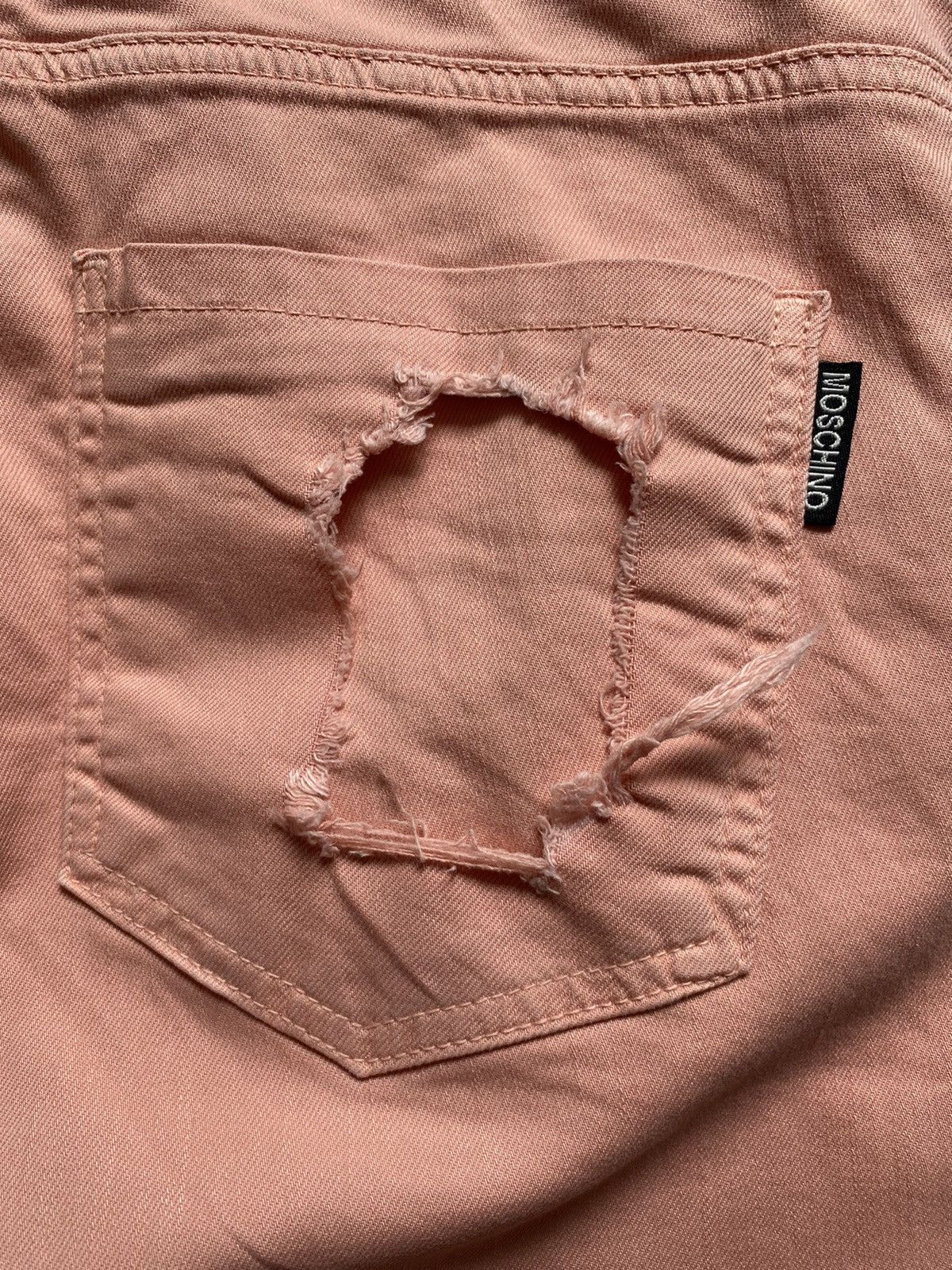 Moschino MOSCHINO Fabric Distressed Womens Denim Pants Size 28" / US 6 / IT 42 - 15 Thumbnail
