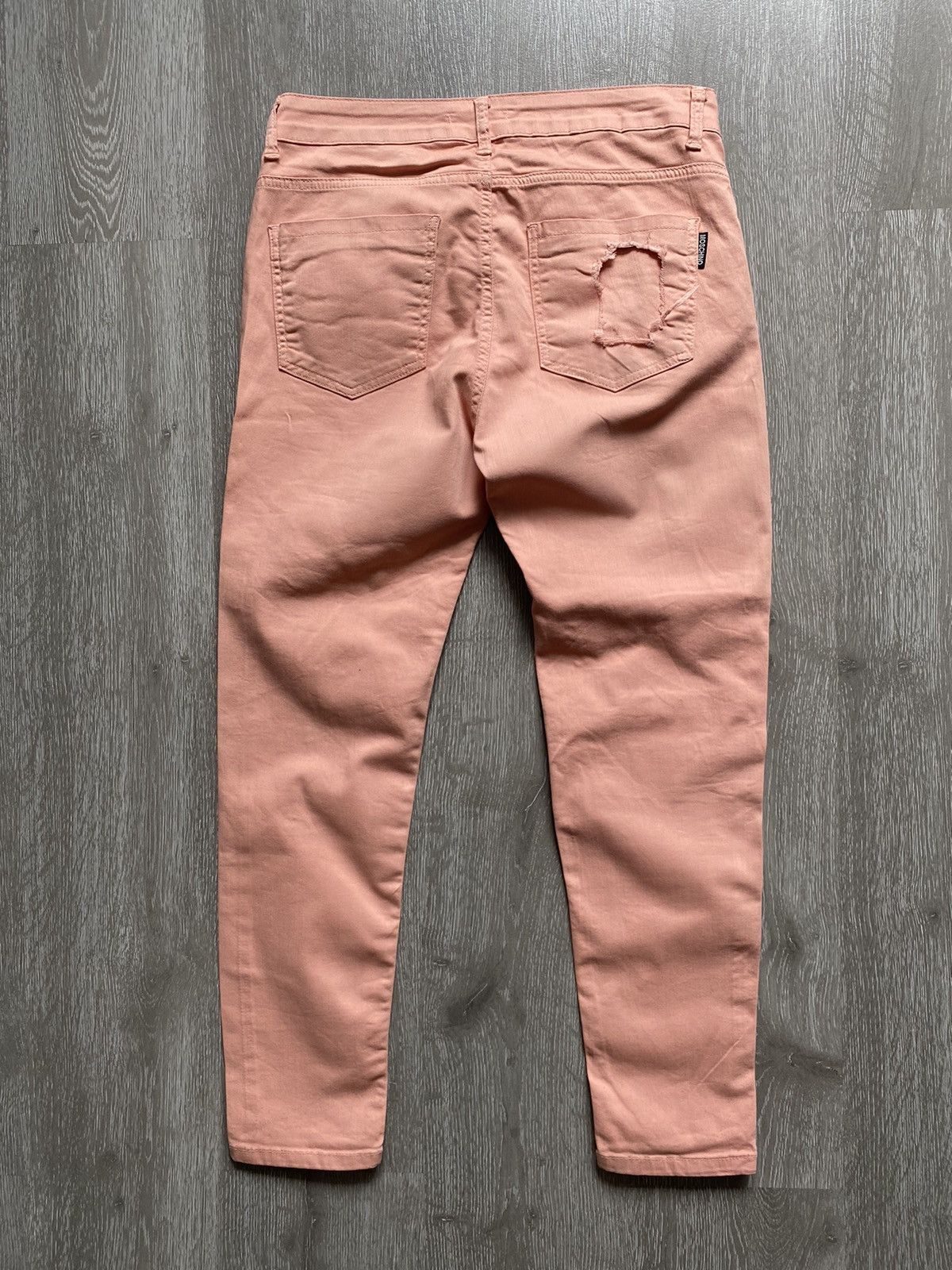 Moschino MOSCHINO Fabric Distressed Womens Denim Pants Size 28" / US 6 / IT 42 - 3 Thumbnail