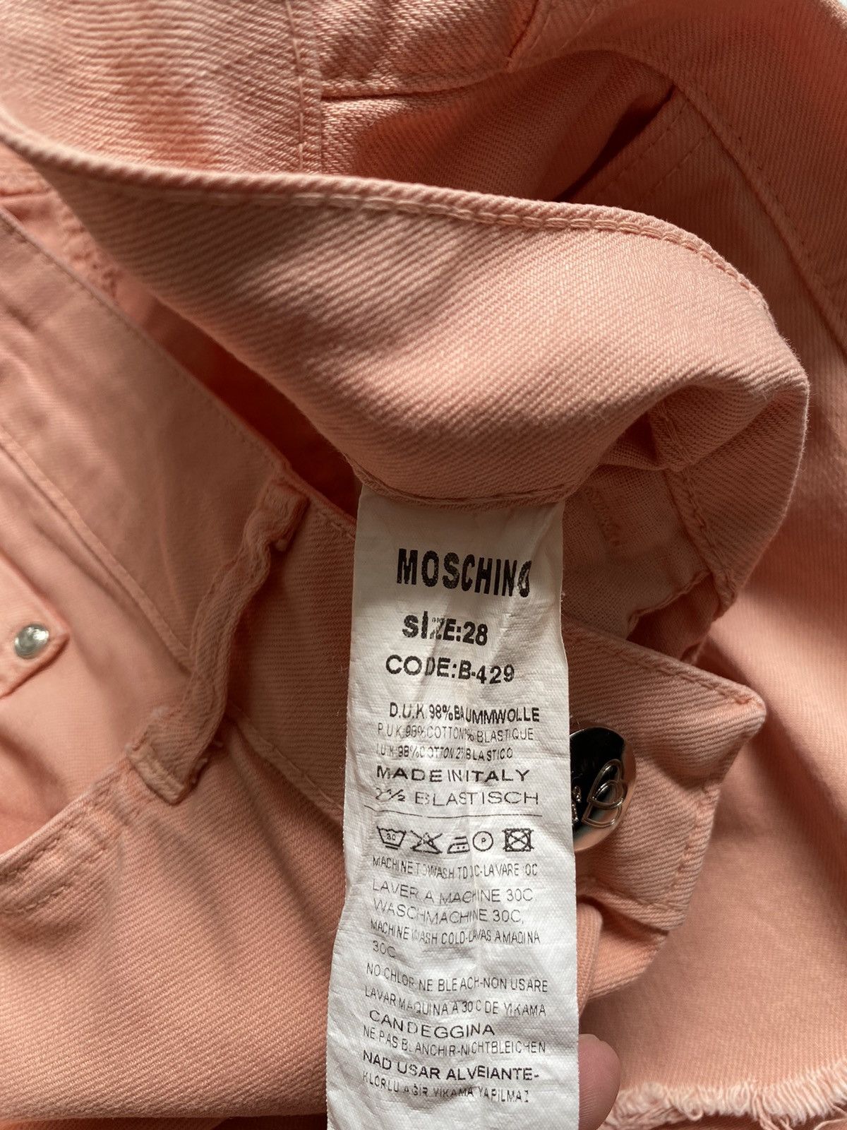Moschino MOSCHINO Fabric Distressed Womens Denim Pants Size 28" / US 6 / IT 42 - 11 Thumbnail