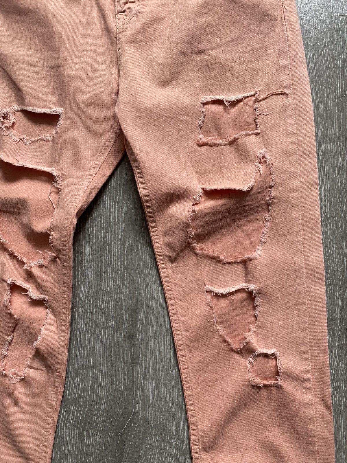 Moschino MOSCHINO Fabric Distressed Womens Denim Pants Size 28" / US 6 / IT 42 - 4 Thumbnail
