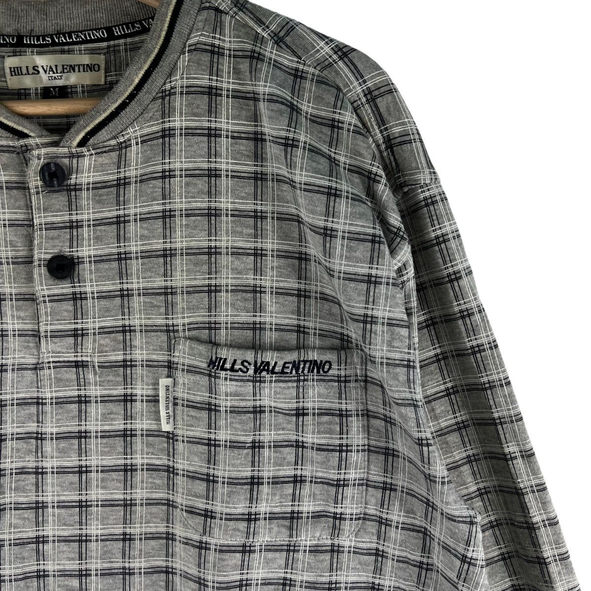 Japanese Brand VINTAGE SWEATSHIRT HILLS VALENTINO ITALY TARTAN DESIGN Size US M / EU 48-50 / 2 - 4 Thumbnail