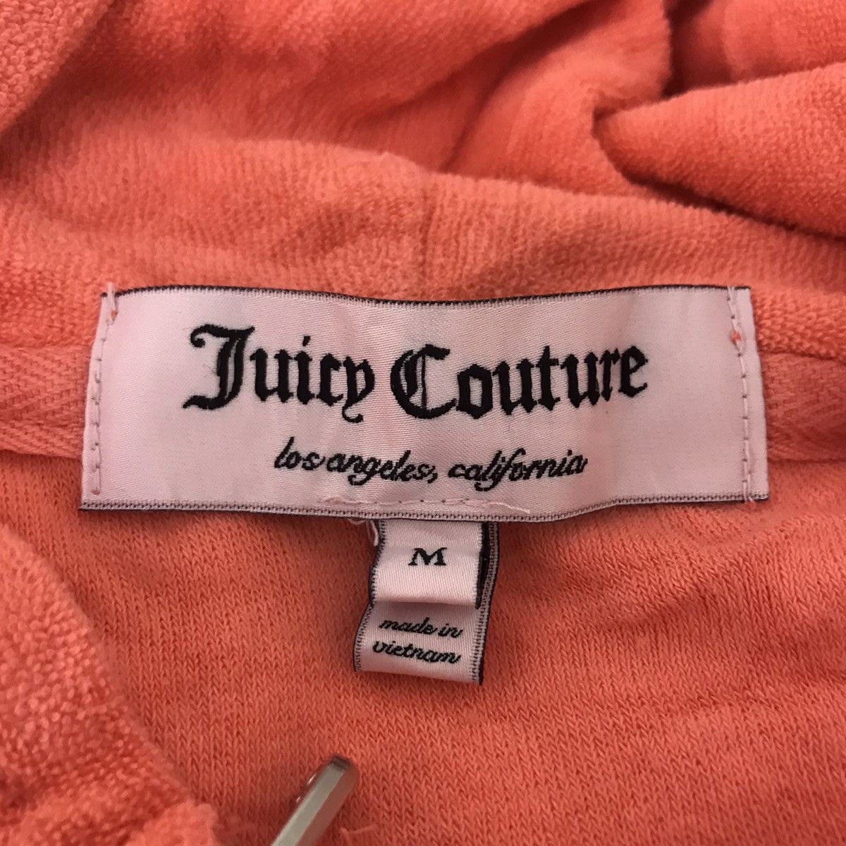 Juicy Couture Jeans JUICY CONTURE Embroidered Orange Neon Hooded Sweater Size US M / EU 48-50 / 2 - 6 Thumbnail