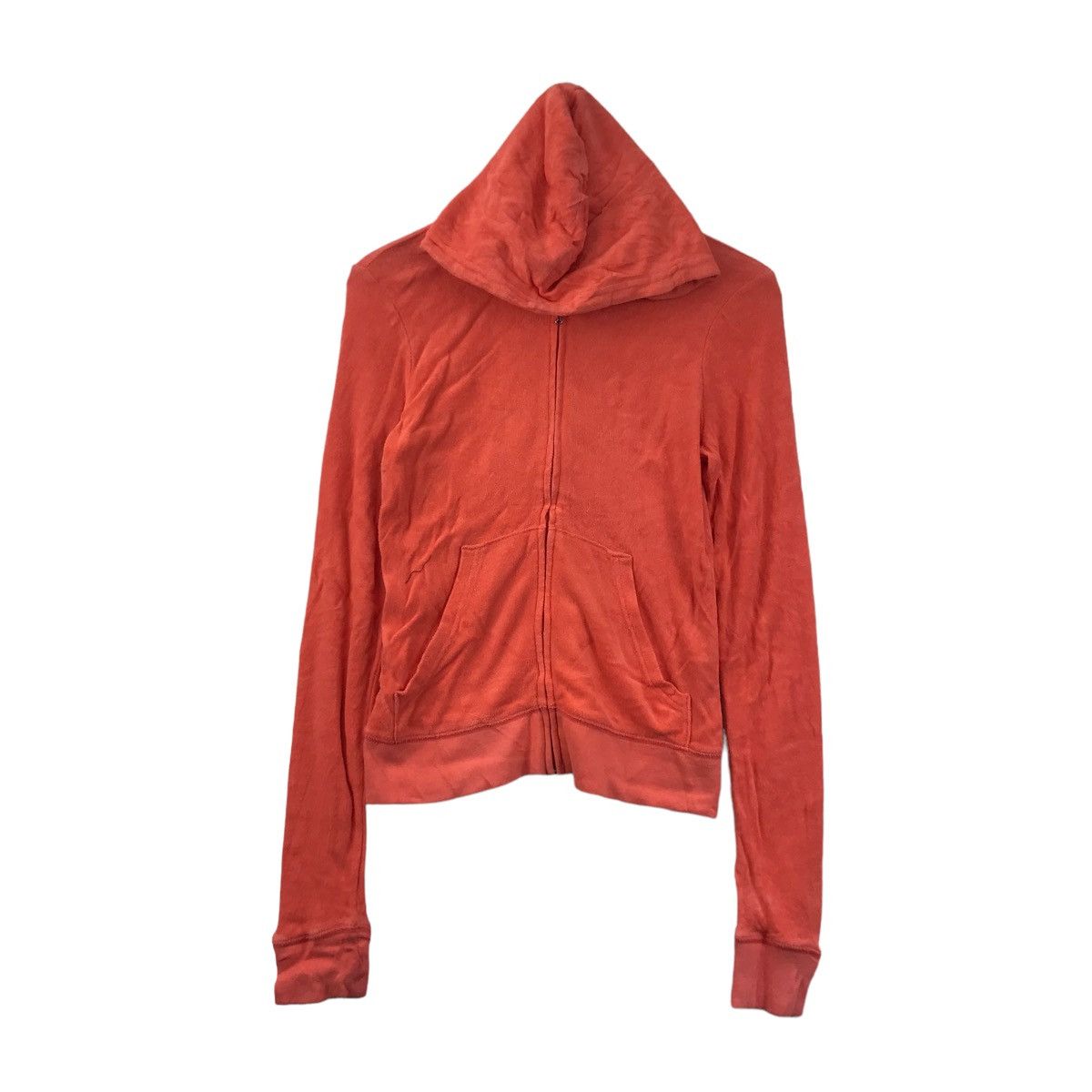 Juicy Couture Jeans JUICY CONTURE Embroidered Orange Neon Hooded Sweater Size US M / EU 48-50 / 2 - 3 Thumbnail