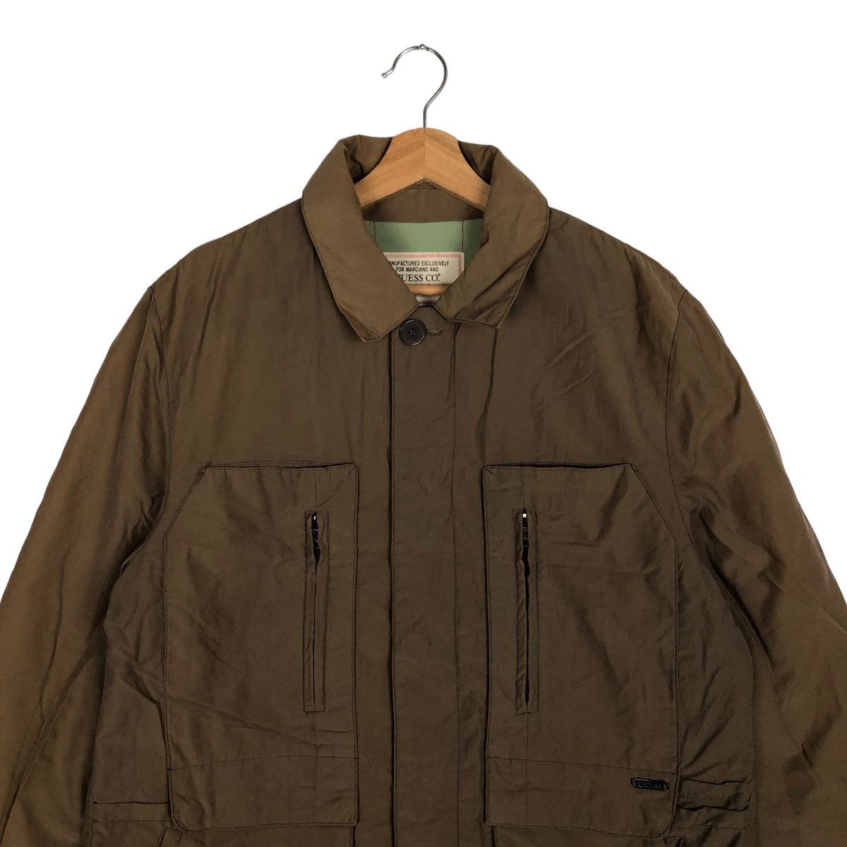 Guess VINTAGE LONG JACKET GUESS MILITARY ARMY DESIGN Size US M / EU 48-50 / 2 - 2 Thumbnail