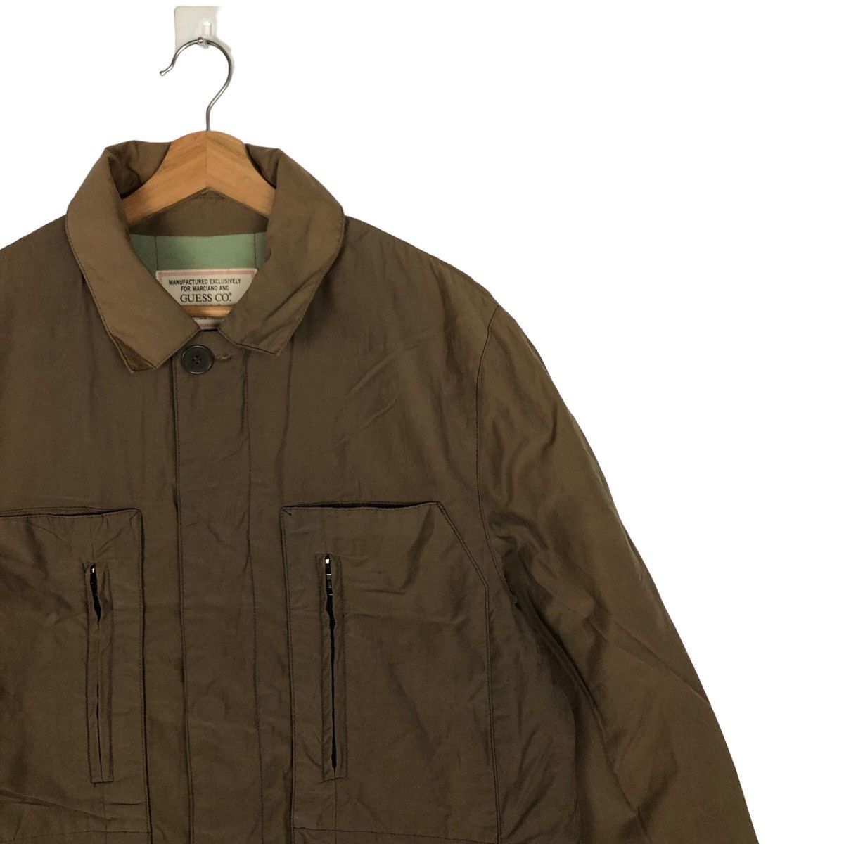 Guess VINTAGE LONG JACKET GUESS MILITARY ARMY DESIGN Size US M / EU 48-50 / 2 - 5 Thumbnail