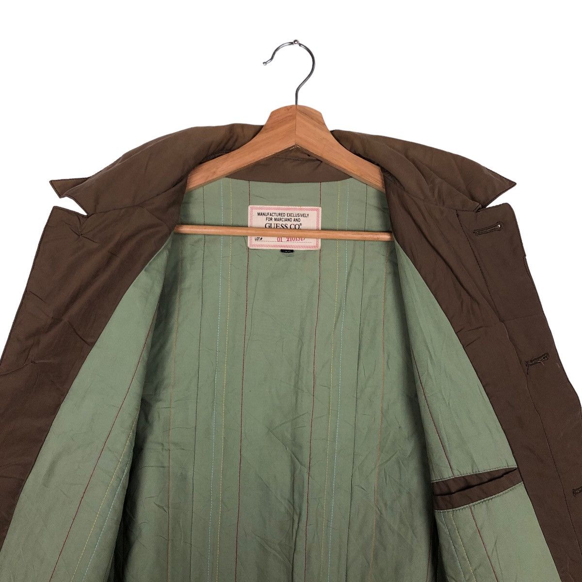 Guess VINTAGE LONG JACKET GUESS MILITARY ARMY DESIGN Size US M / EU 48-50 / 2 - 10 Thumbnail